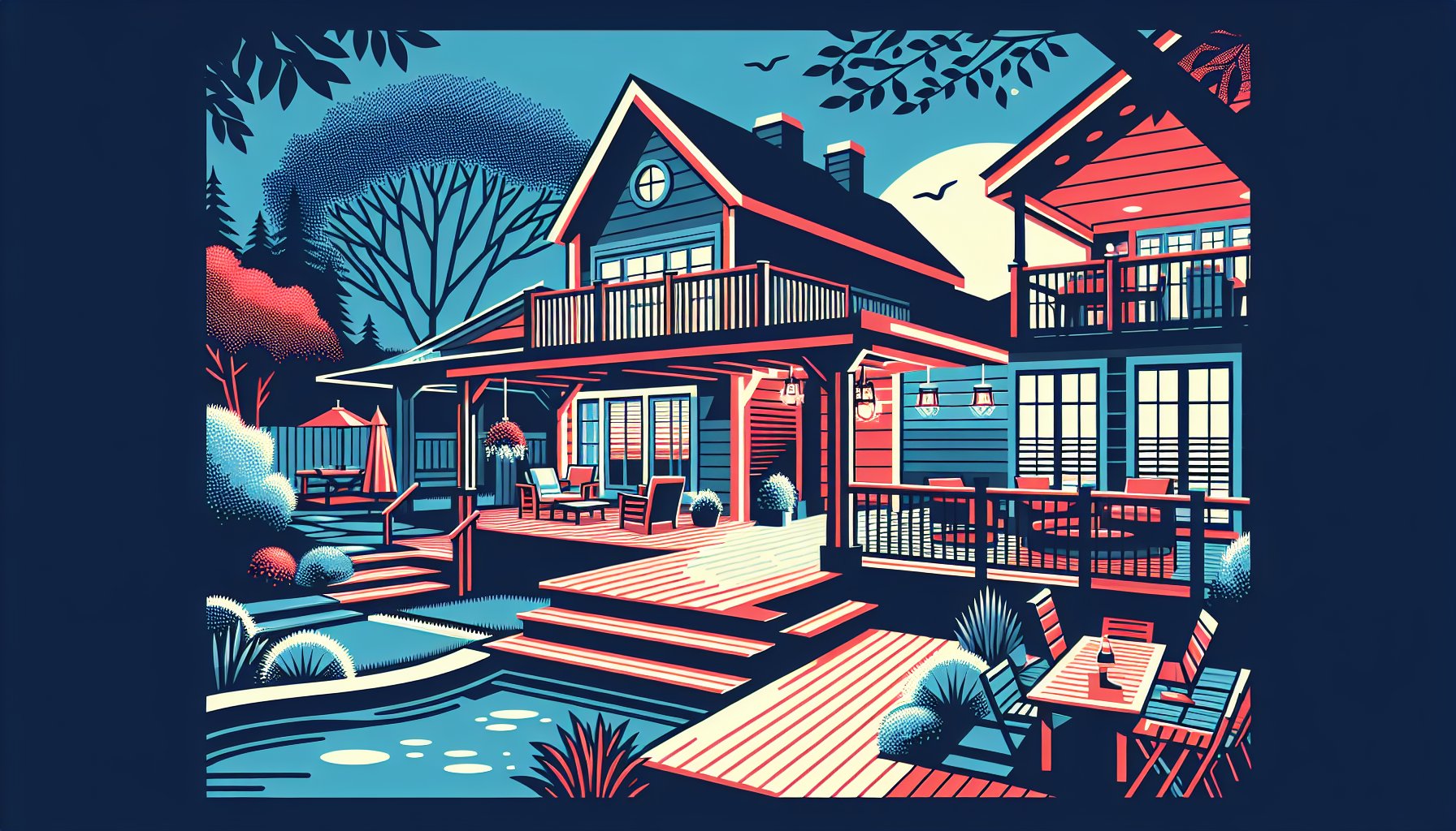Comparison of composite decking and wood decking for sustainable outdoor space design by Custom Decks LLC in 2025.