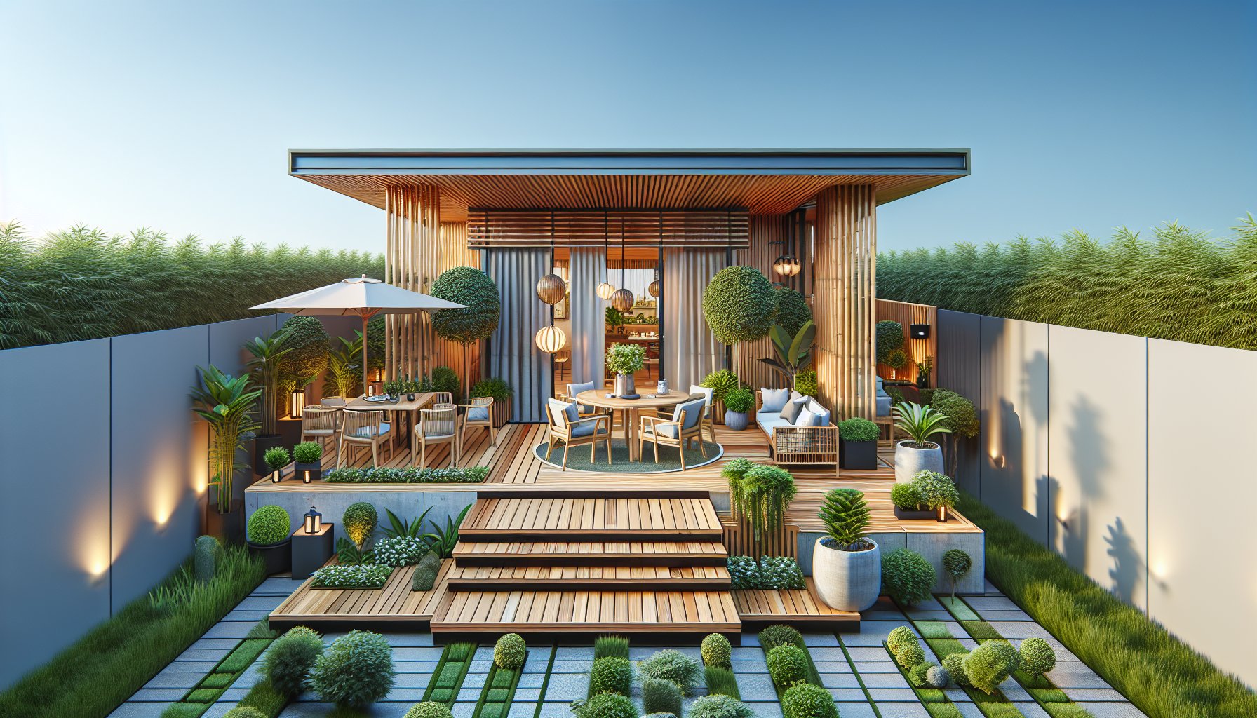 Inspiring custom deck installation ideas featuring eco-friendly bamboo decking for stylish outdoor living spaces.