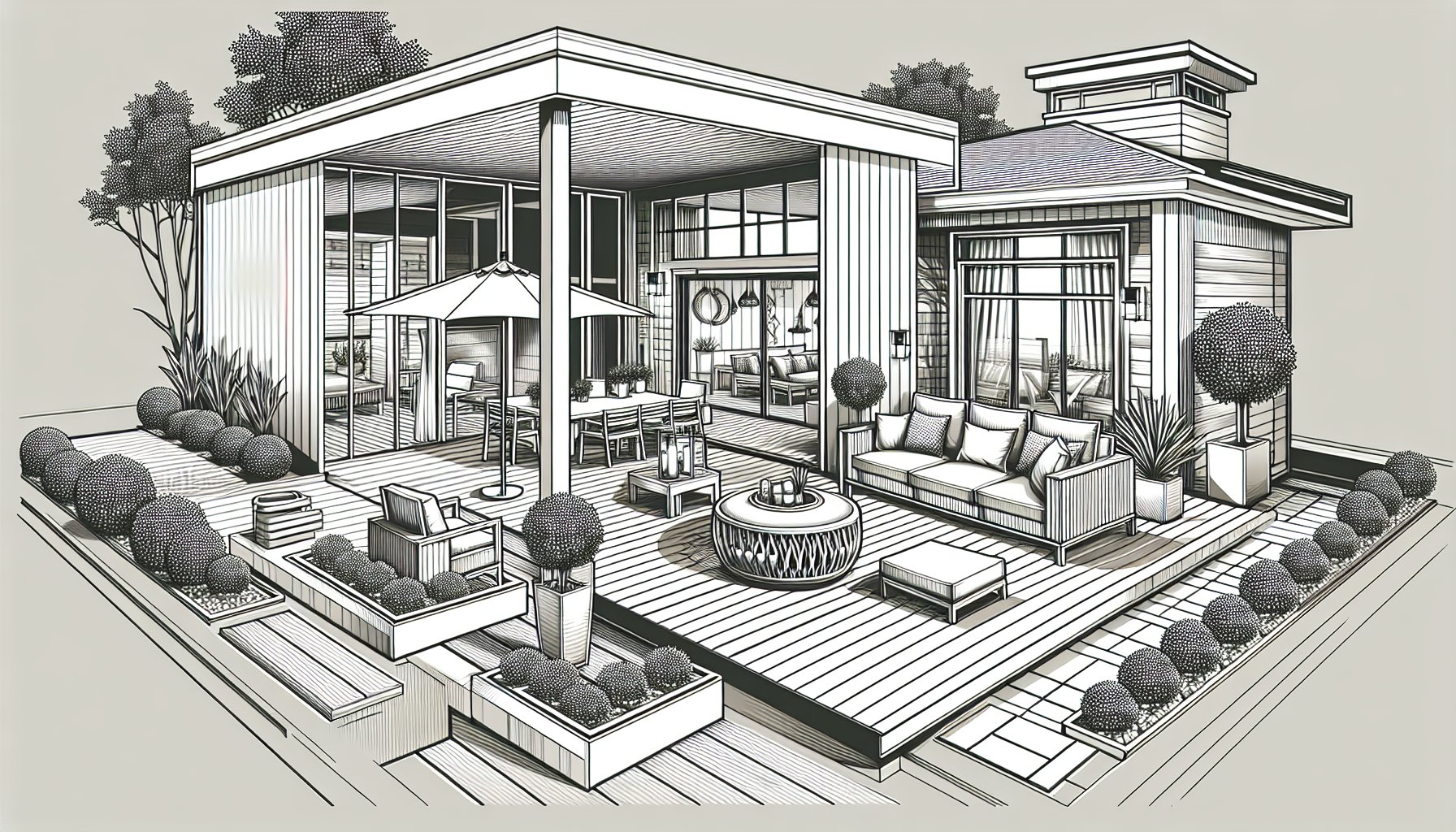 Innovative design ideas for custom decks, featuring eco-friendly composite decking for a personalized outdoor oasis.