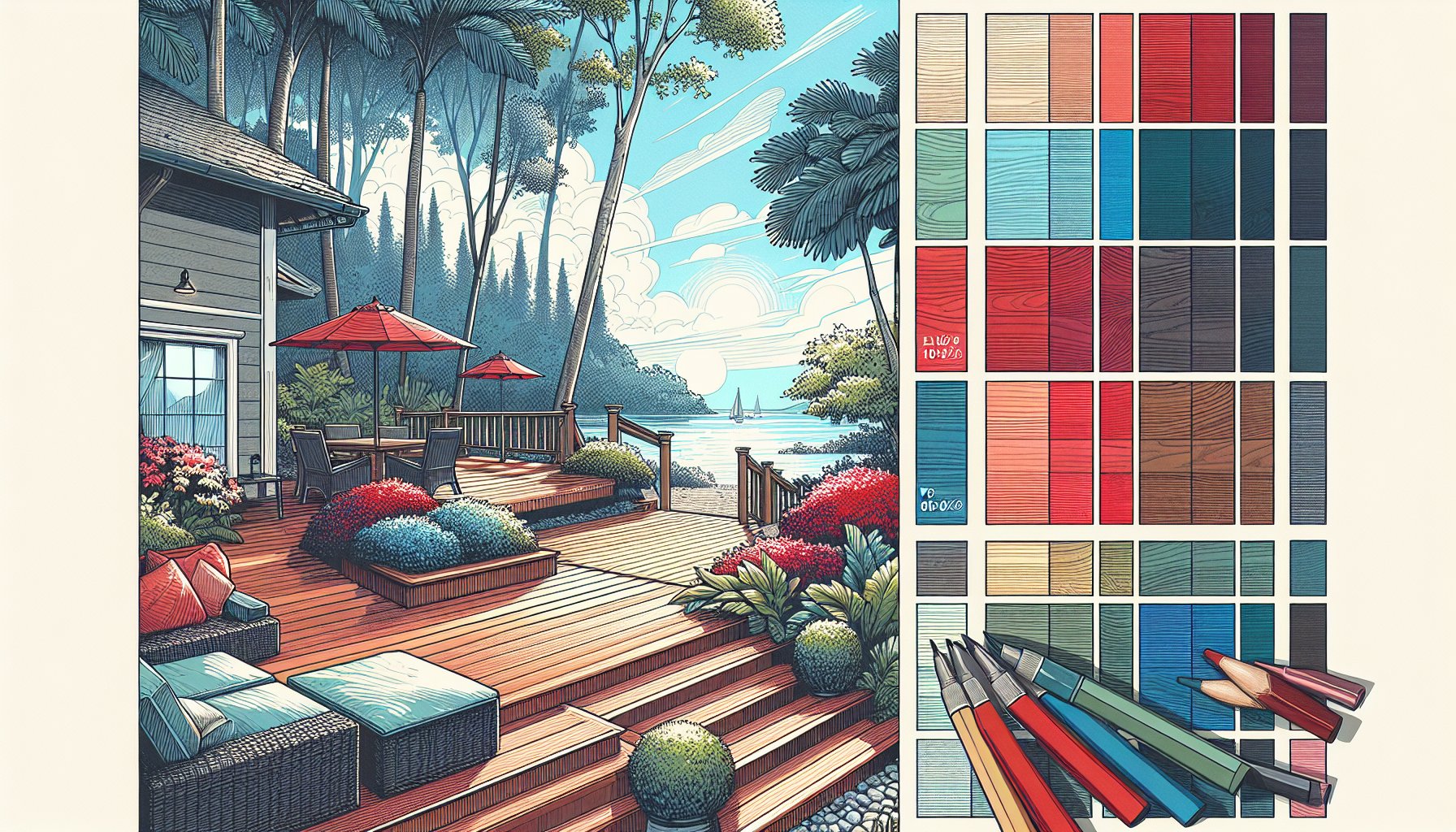 Choosing deck materials like composite or PVC for your outdoor sanctuary with Custom Decks LLC.