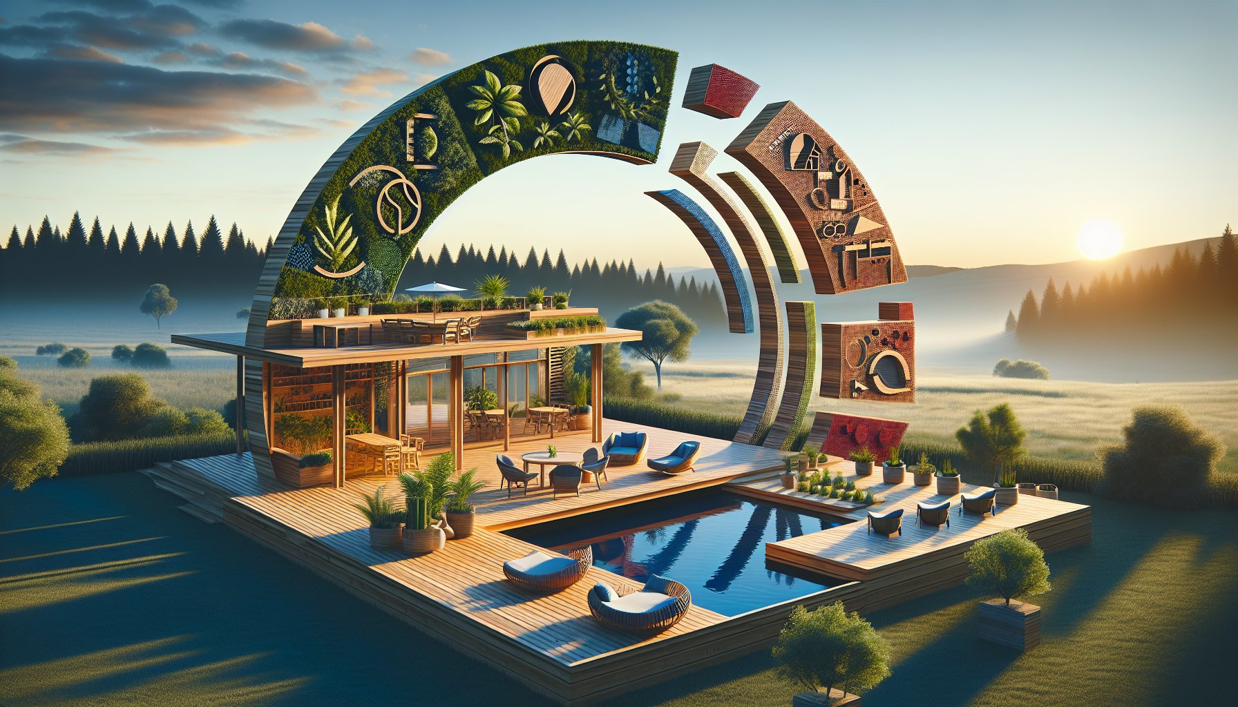 Eco-friendly decking options using Trex composite materials for sustainable outdoor spaces by Custom Decks LLC, promoting environmental stewardship.