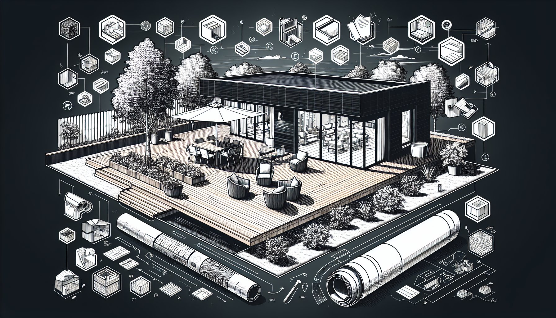 Innovative deck installation trends featuring eco-friendly composite materials and smart features for modern outdoor living spaces.