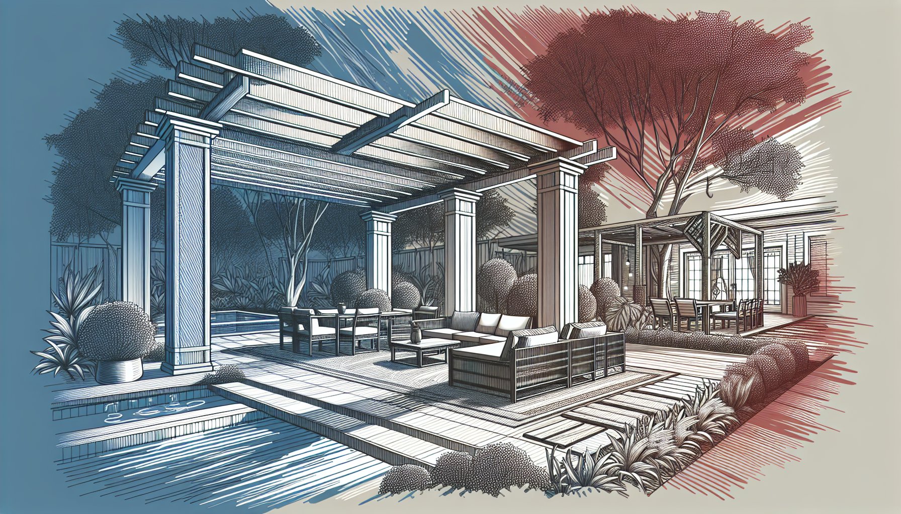 Guide to choosing pergola designs for outdoor living spaces using sustainable materials for a custom backyard sanctuary.