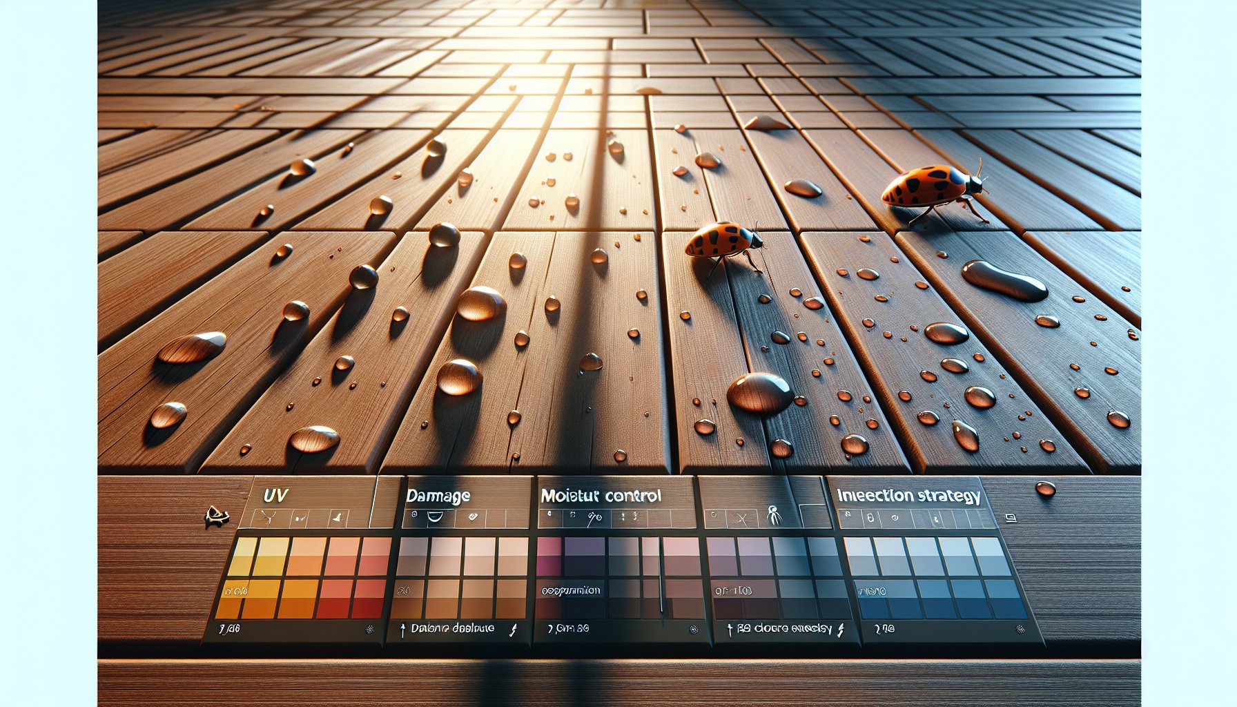 Common wood decking problems and solutions: UV damage, moisture control, insect prevention, and maintenance tips.