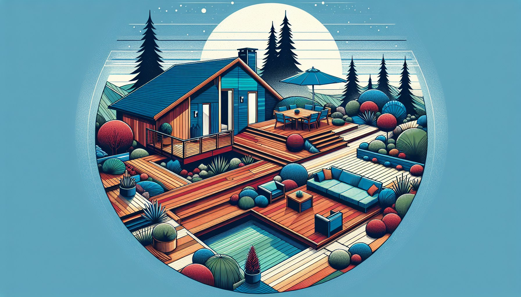 15 inspiring wood decking trends for 2025 featuring eco-friendly materials, handcrafted designs, and modular outdoor living spaces.