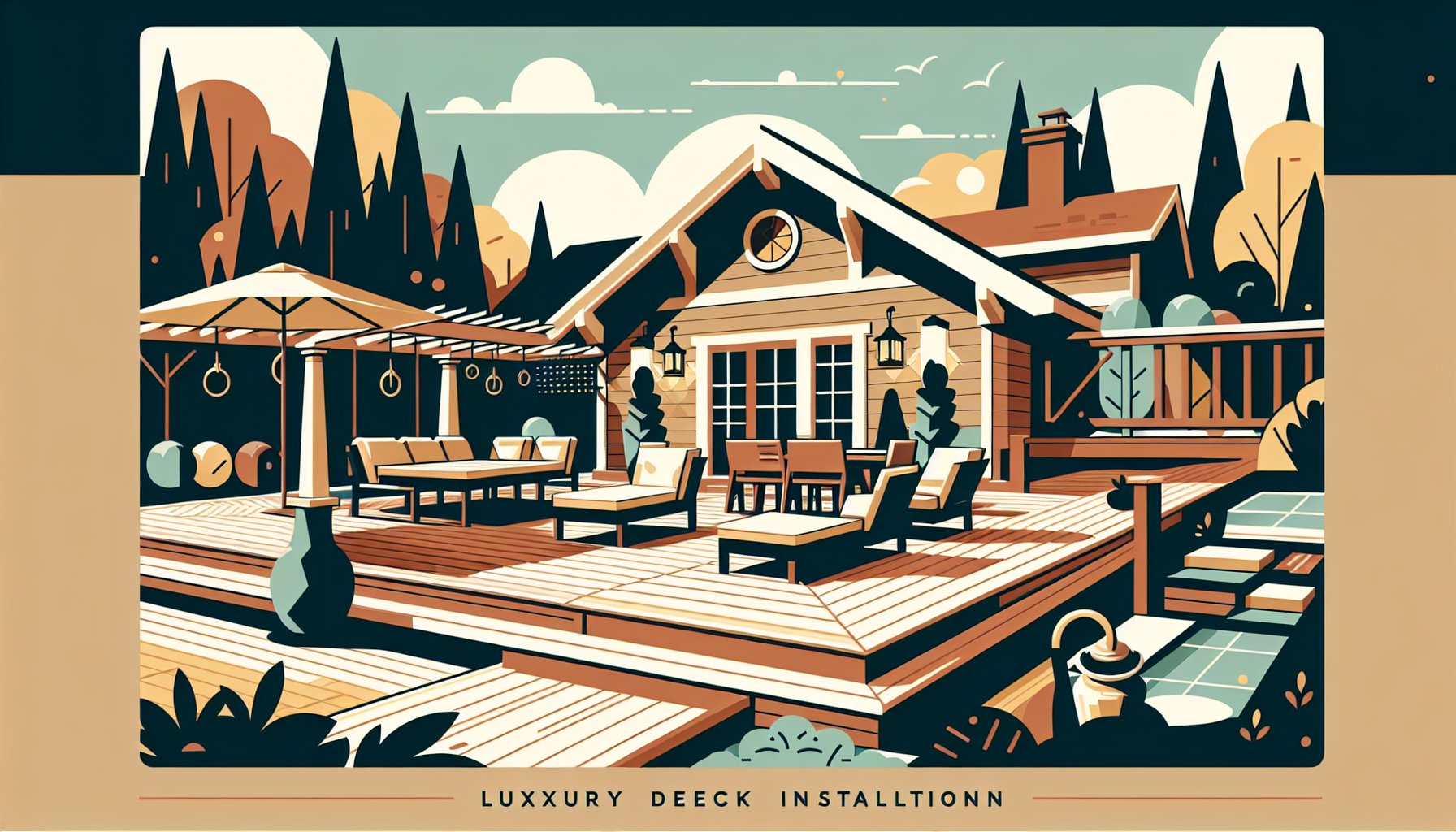 Comparison of luxury deck installation and traditional wooden decks for sustainable outdoor living spaces with local craftsmanship.