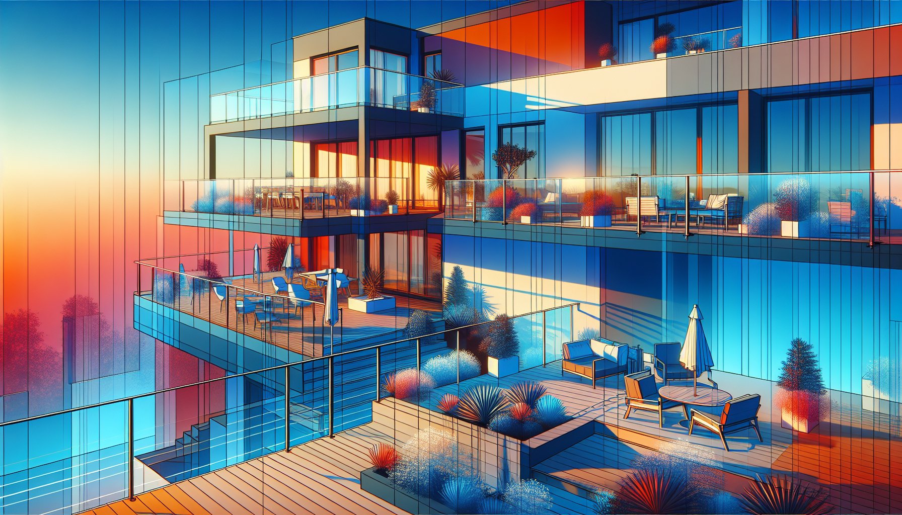 Glass railings by Custom Decks LLC enhance outdoor spaces with low maintenance, safety, and aesthetic appeal for unobstructed views.