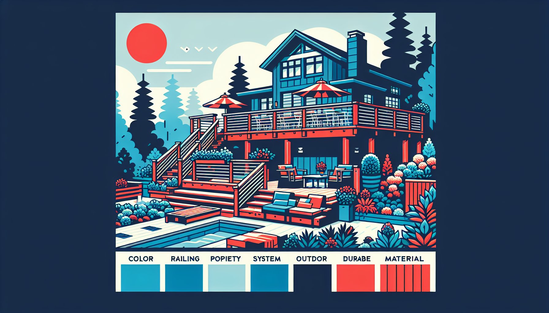 Railing systems by Custom Decks LLC enhance outdoor aesthetics and property value with durable materials.