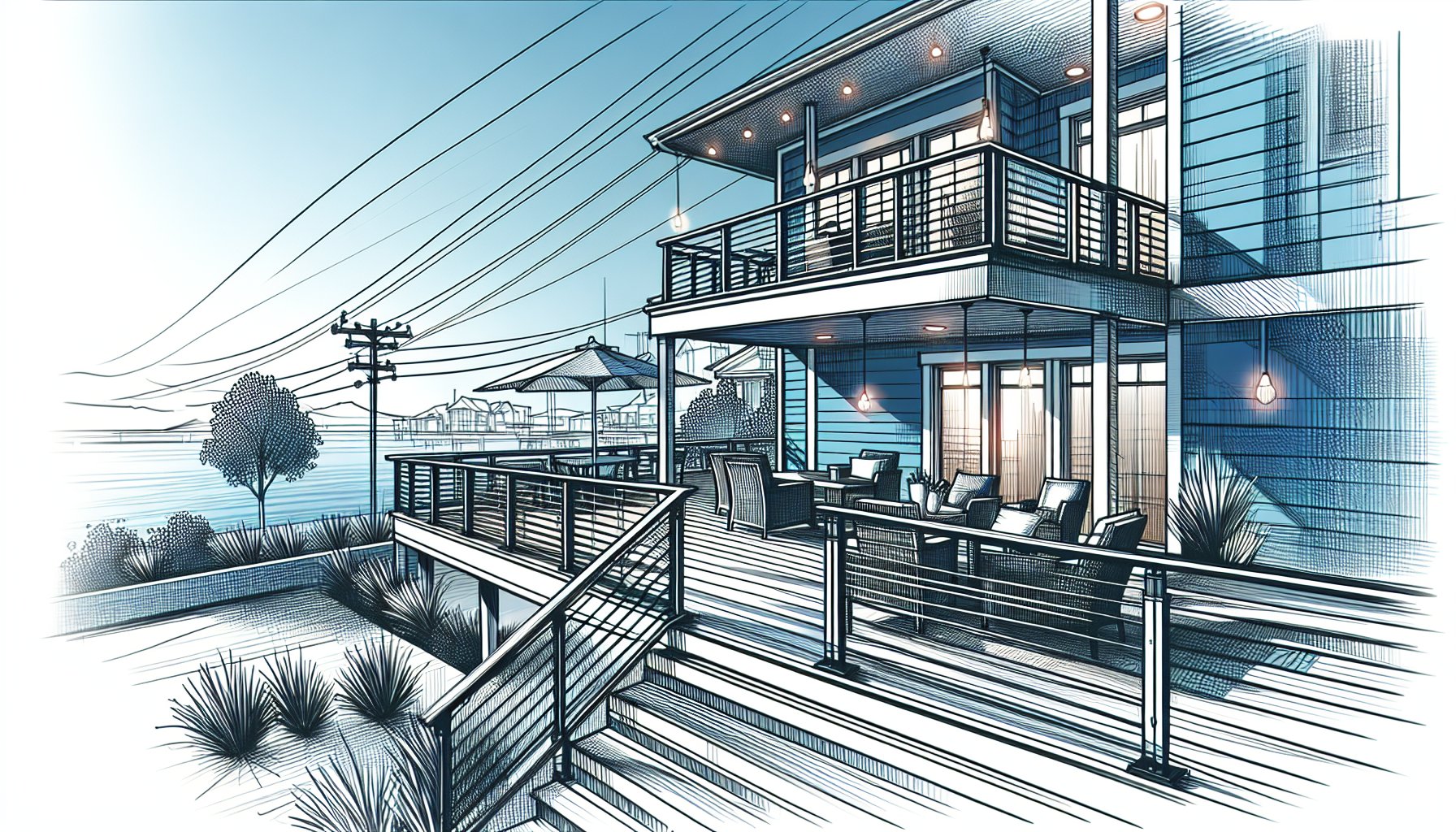 Comprehensive guide on deck railing systems, featuring modern cable railings for safety, outdoor customization, and property value enhancement.