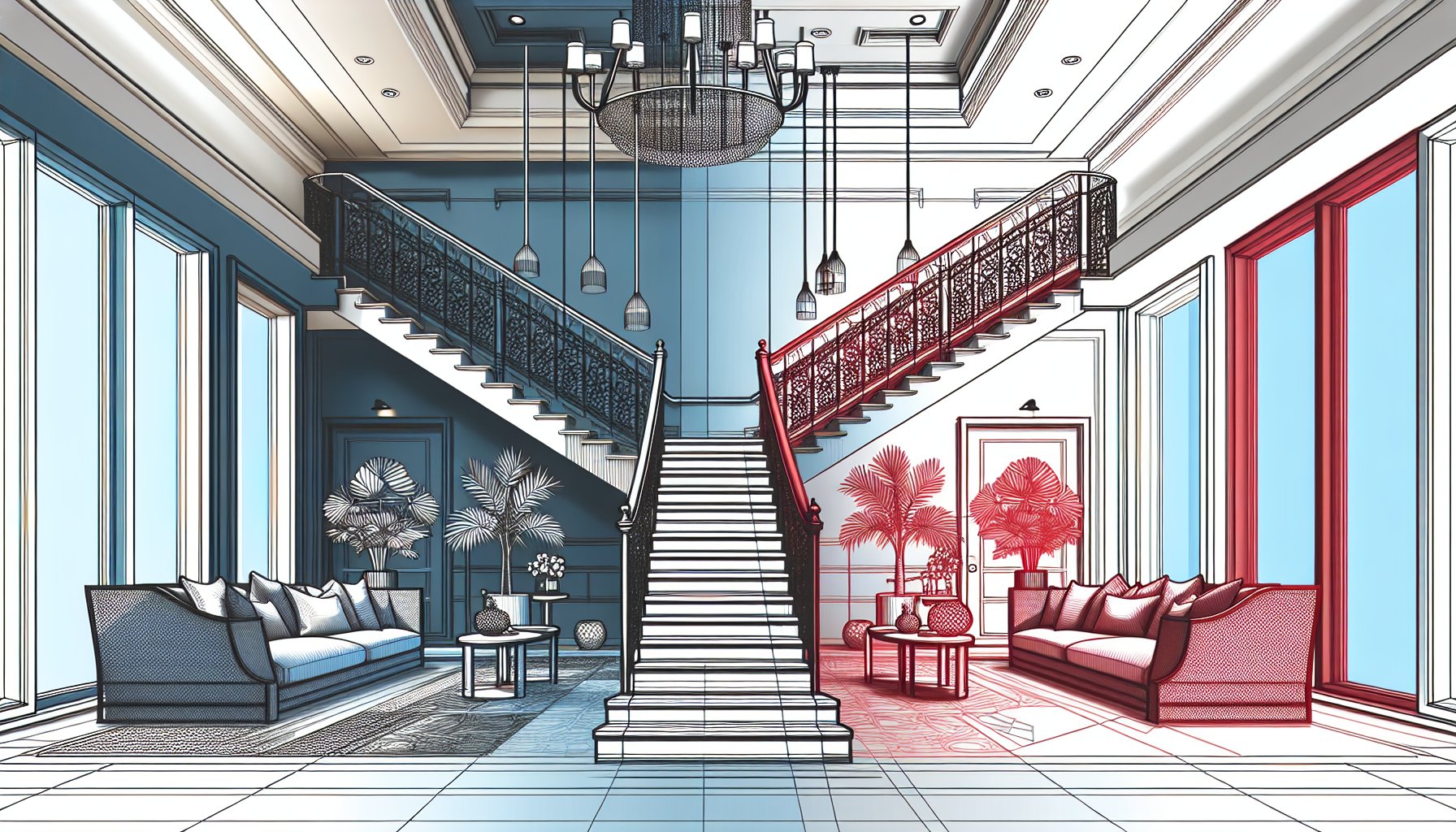 Transform your staircase with stylish railing systems that showcase custom craftsmanship and enhance home design aesthetics.