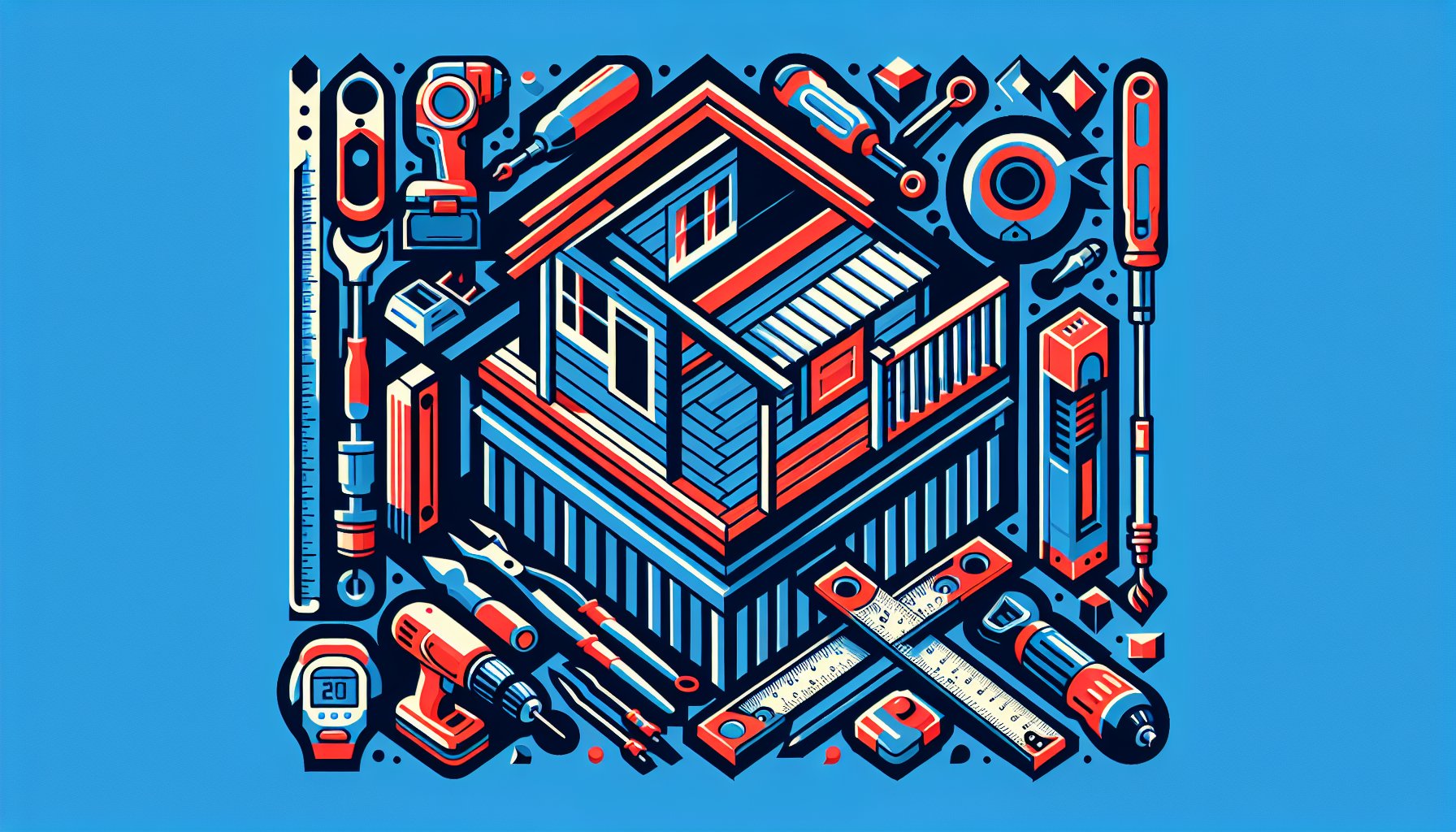 Top 10 essential deck installation tools for DIYers, including precision measuring tools and a cordless drill for deck building.