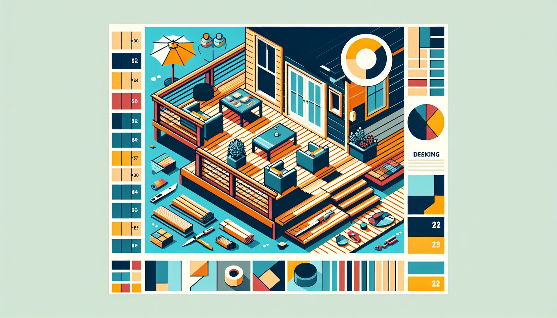 Step-by-step deck installation process by Custom Decks LLC for personalized outdoor living spaces with composite decking.