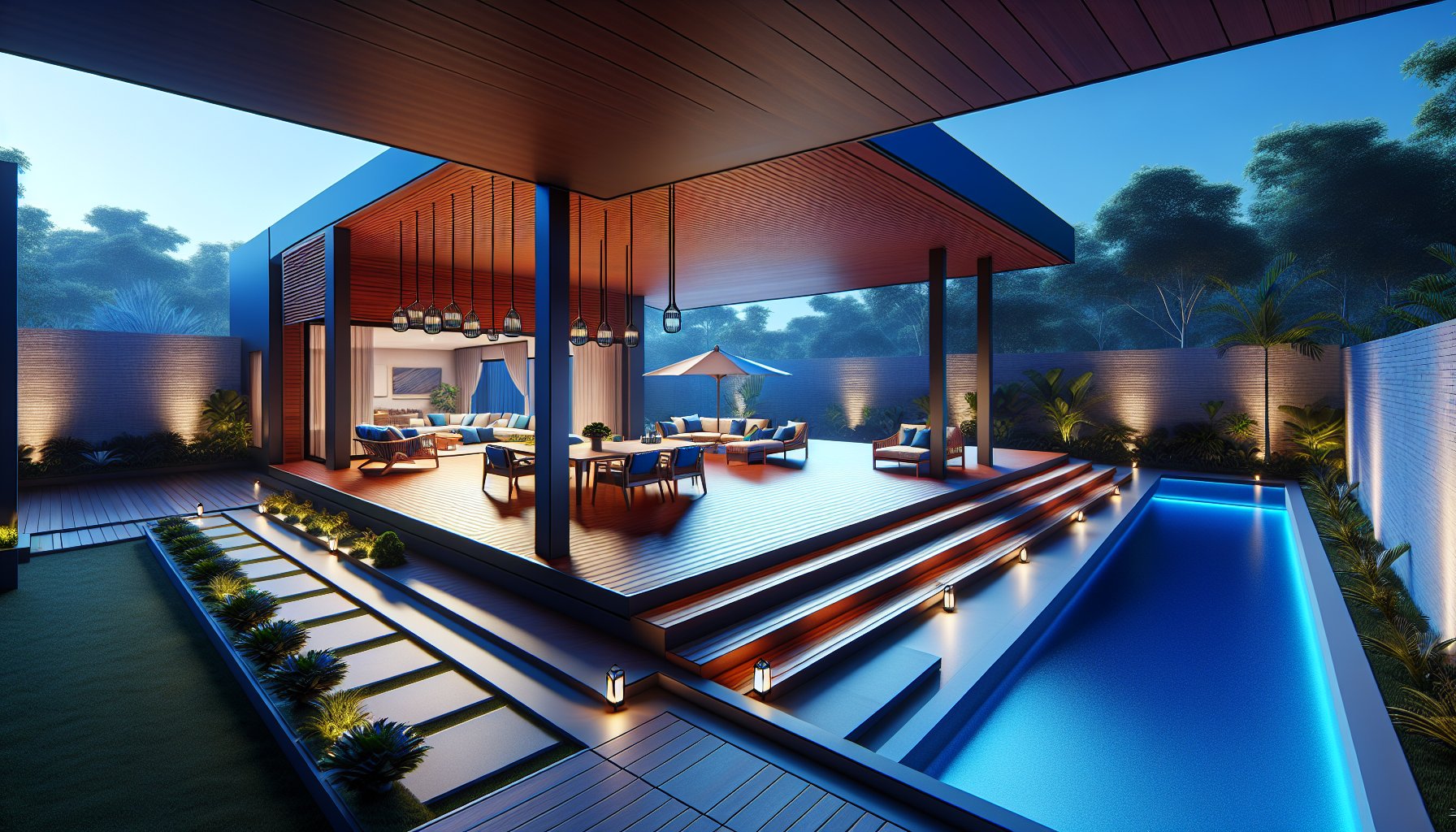 Luxury deck designs featuring custom, sustainable materials for a personalized outdoor sanctuary and enhanced living experience.