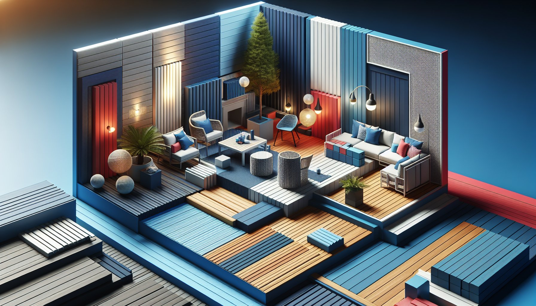 Choosing deck materials like composite, pressure-treated pine, or PVC for your ideal outdoor living space.