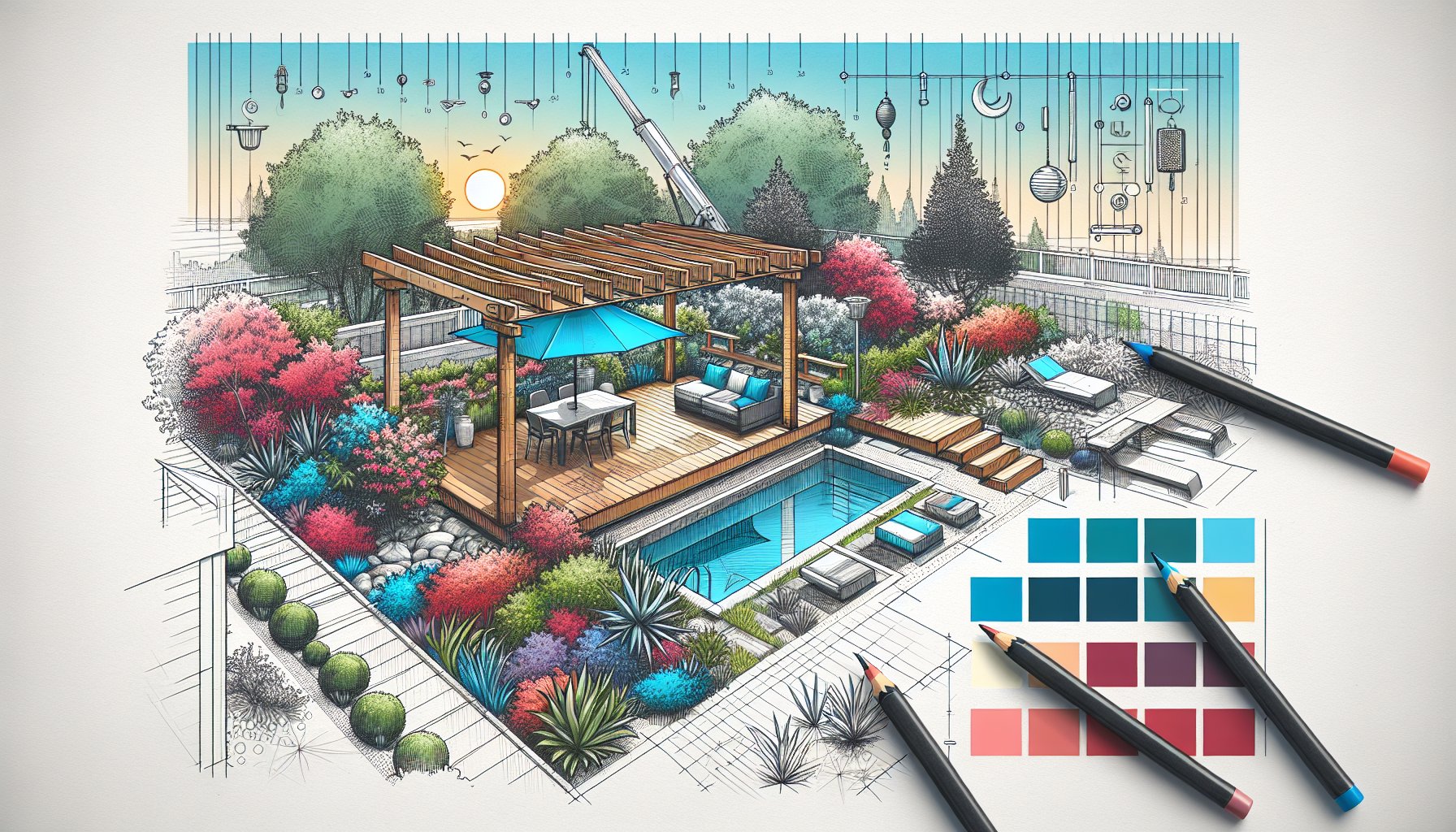 Modern pergola trends for 2025: smart tech, eco-friendly materials, and customizable spaces for year-round outdoor living.