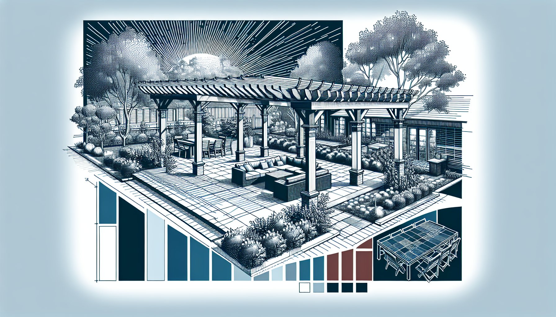 Custom pergolas enhance outdoor living spaces with sustainable design, boosting home value through Central Iowa craftsmanship.