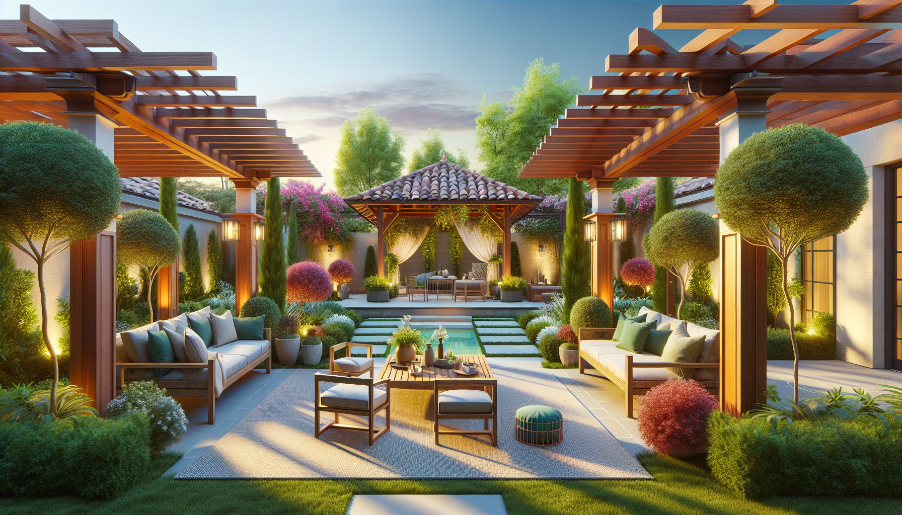 Comparison of modern and traditional pergola styles for enhancing outdoor living spaces and backyard design ideas.