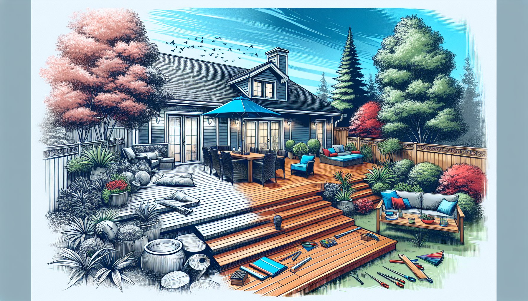 Luxury deck installation guide featuring TimberTech composite decking for sustainable outdoor living and backyard transformation.