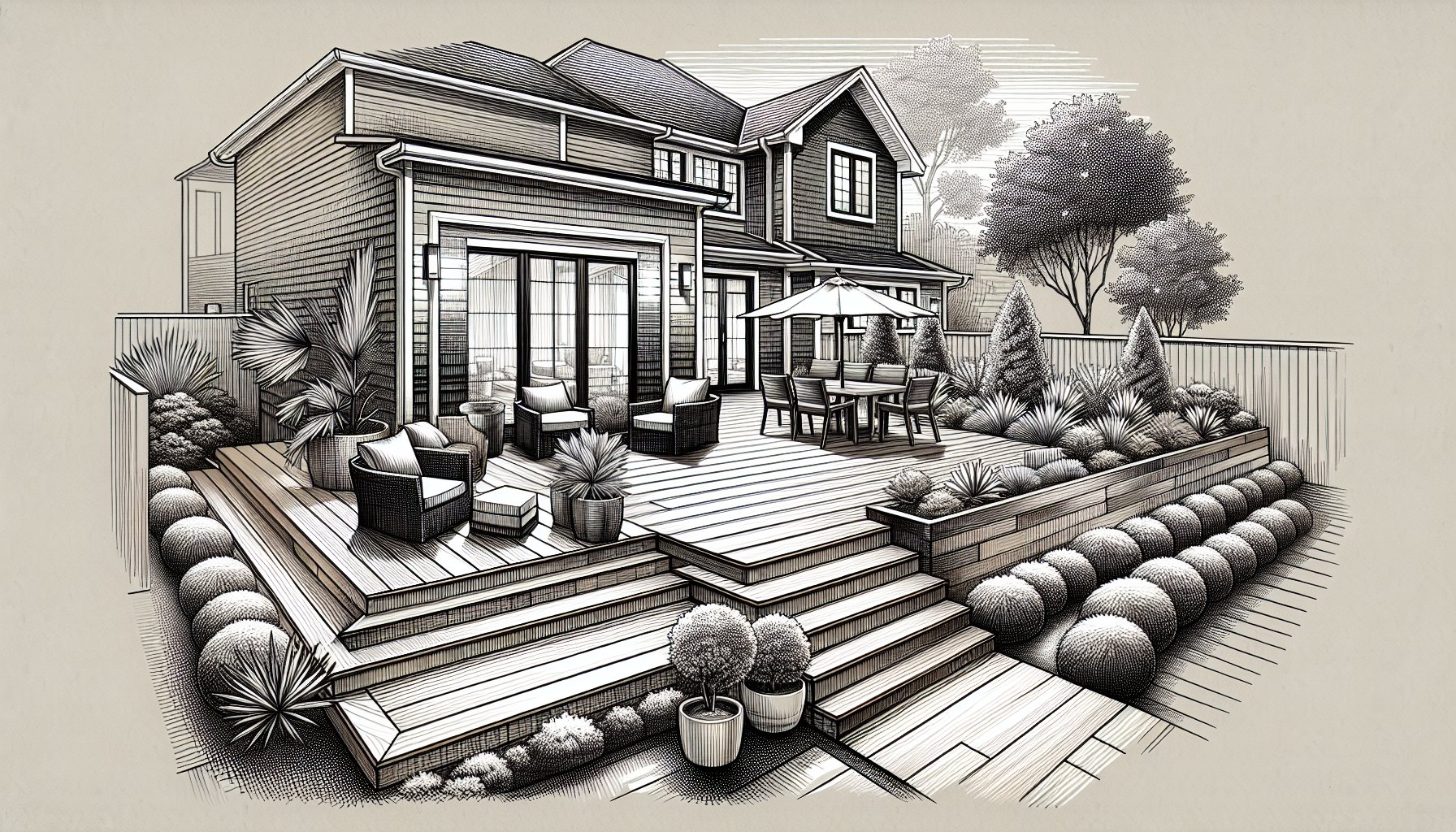 Composite decking from Custom Decks LLC offers low-maintenance, sustainable outdoor spaces for busy homeowners' living transformations.