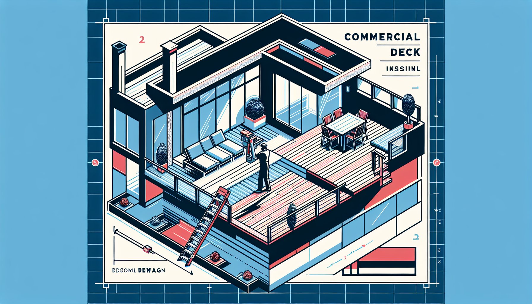 Top 5 benefits of commercial deck installation by Custom Decks LLC for enhancing outdoor living spaces and property value.