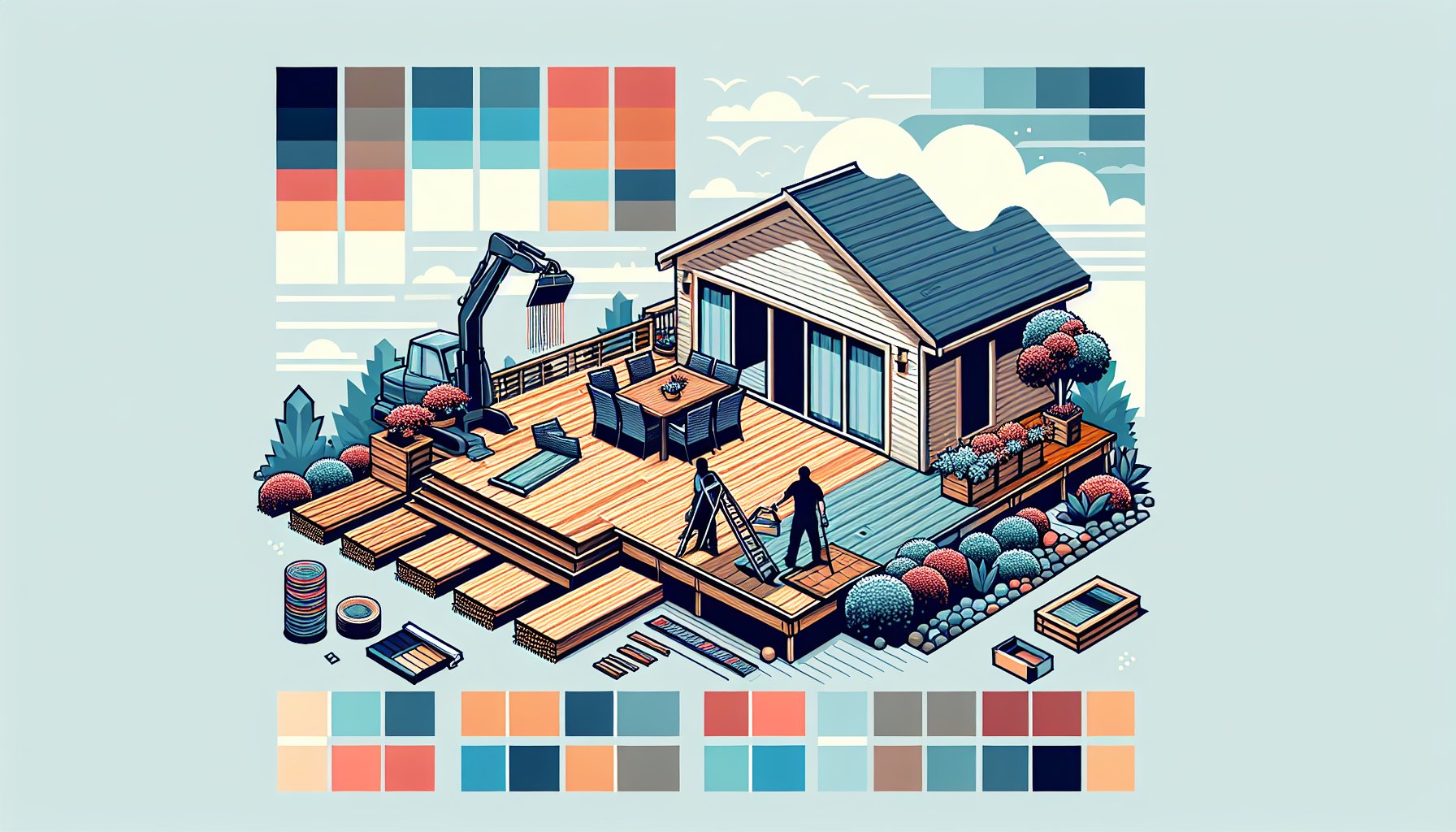 Commercial deck installation transforms outdoor spaces with bespoke, sustainable materials, enhancing brand identity and appeal.