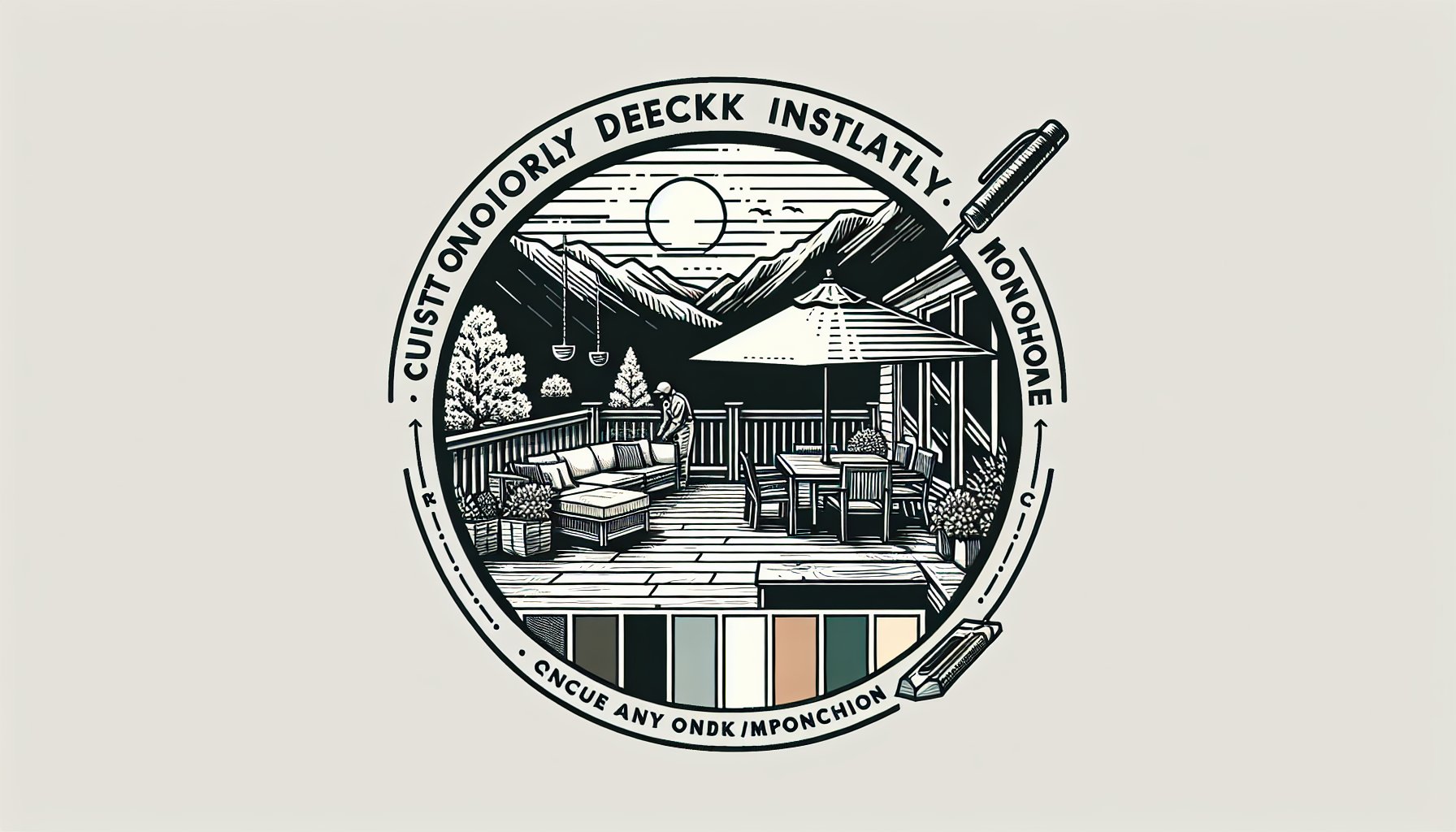 12 steps for custom deck installation focusing on personalized design, quality materials, and enhancing outdoor living spaces.