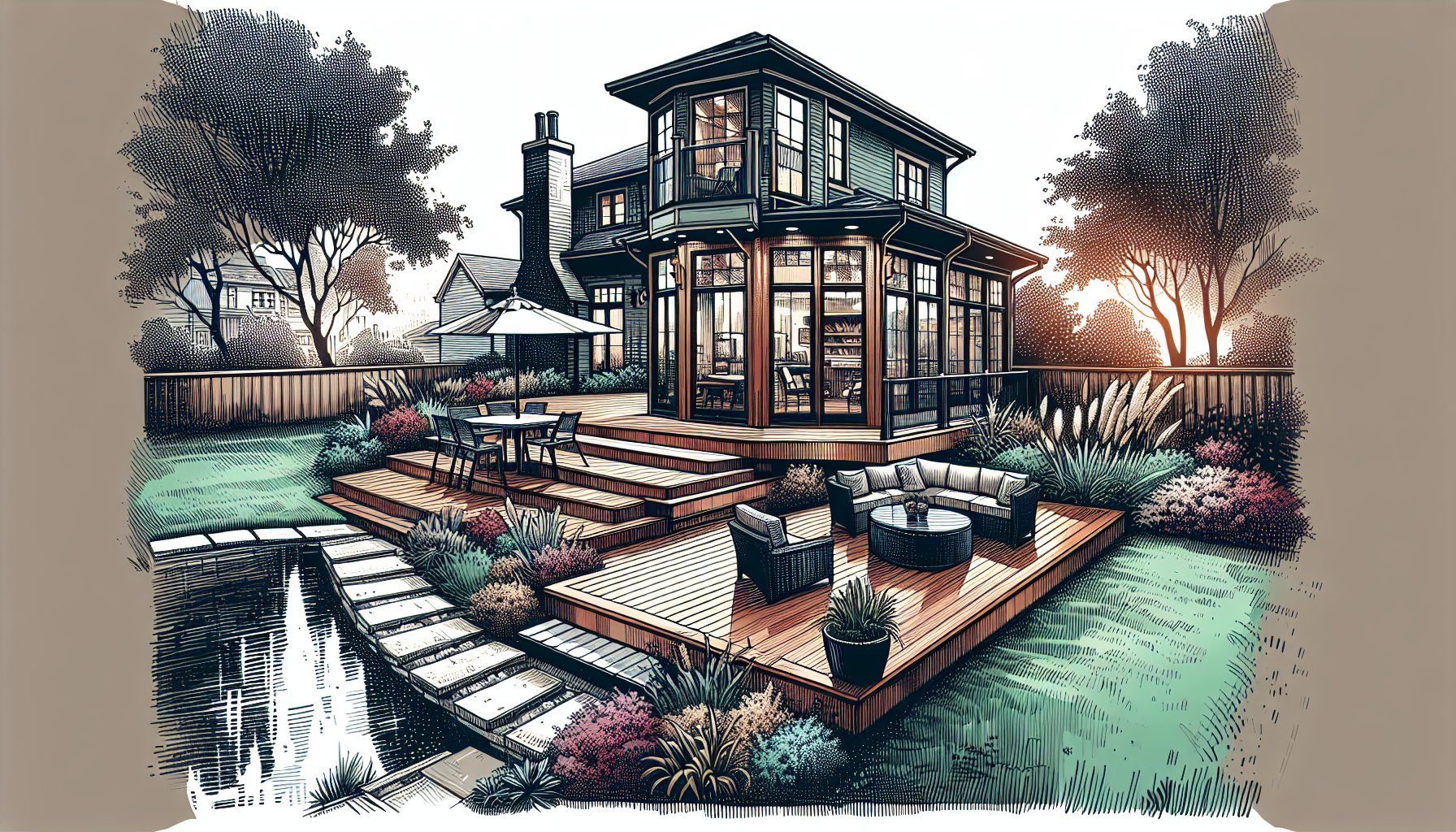 Custom deck designs in Iowa enhance outdoor living spaces, reflecting your lifestyle and values for cherished gatherings.