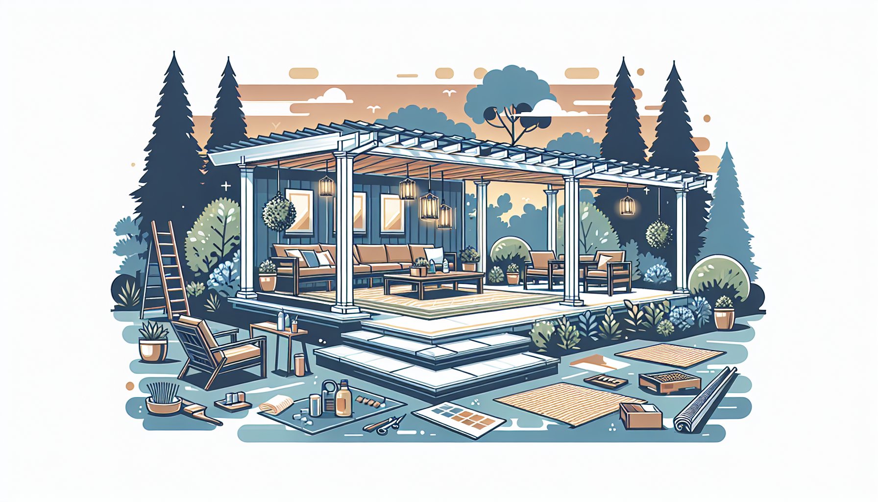 Budget-friendly pergola construction ideas from Custom Decks LLC for stylish outdoor living transformations, DIY vs hiring pros.