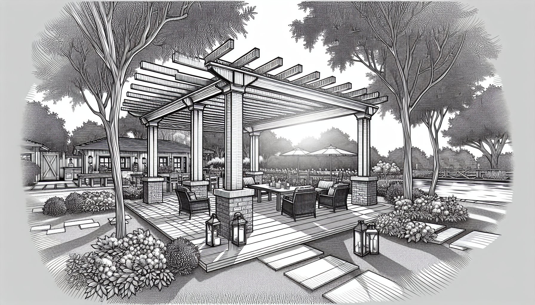 Step-by-step guide to building custom pergolas by Custom Decks LLC, showcasing quality craftsmanship for outdoor living in Central Iowa.