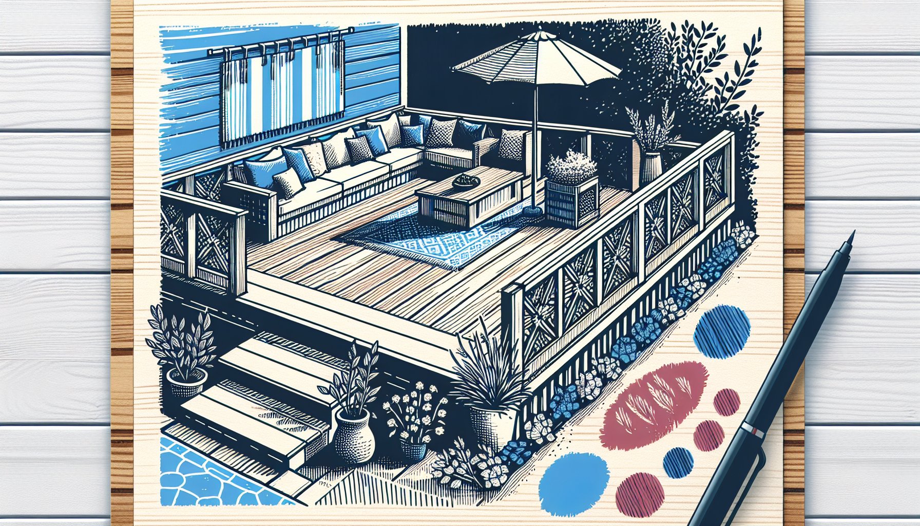 15 stunning small deck design ideas featuring textured materials and multifunctional elements for personalized outdoor living spaces.