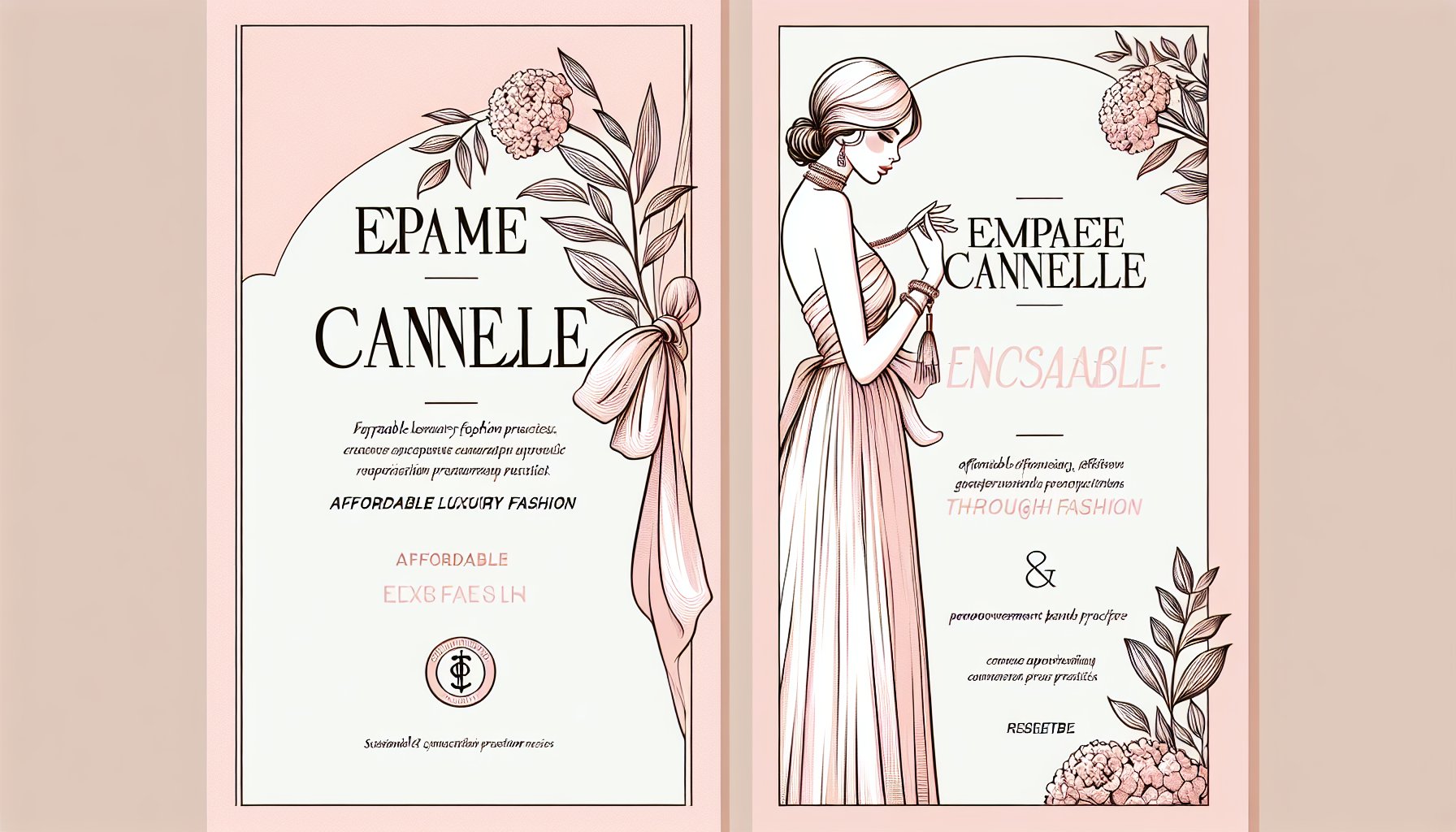 15 affordable luxury fashion brands empowering women with sustainable and ethical practices, including Espace Cannelle.