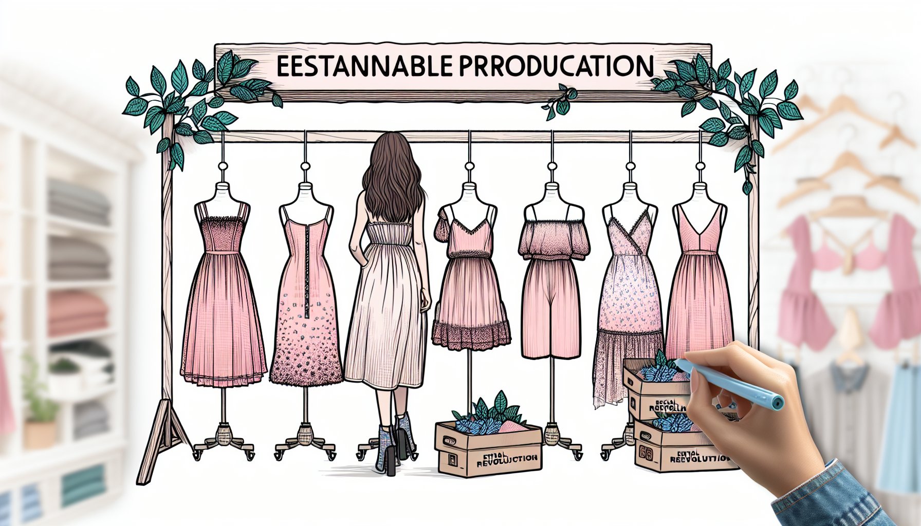 Sustainable dresses at Espace Cannelle showcase eco-friendly fashion and ethical production for the rental revolution in 2025.
