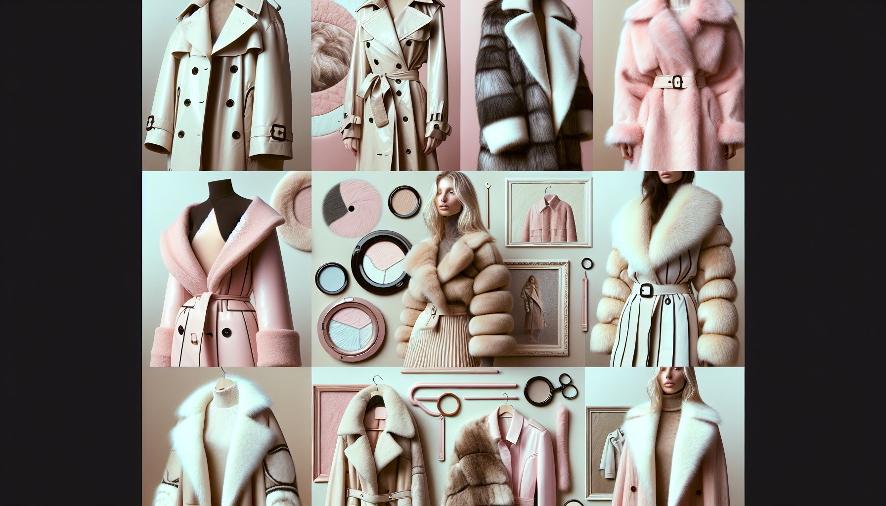 10 vintage outerwear pieces like trench coats and oversized peacoats, blending faux fur fashion with sustainable luxury.