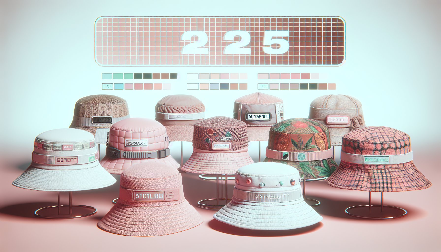 Fashion-forward hats for 2025: bucket hats, tech-savvy designs, and sustainable styles influenced by diverse cultures.