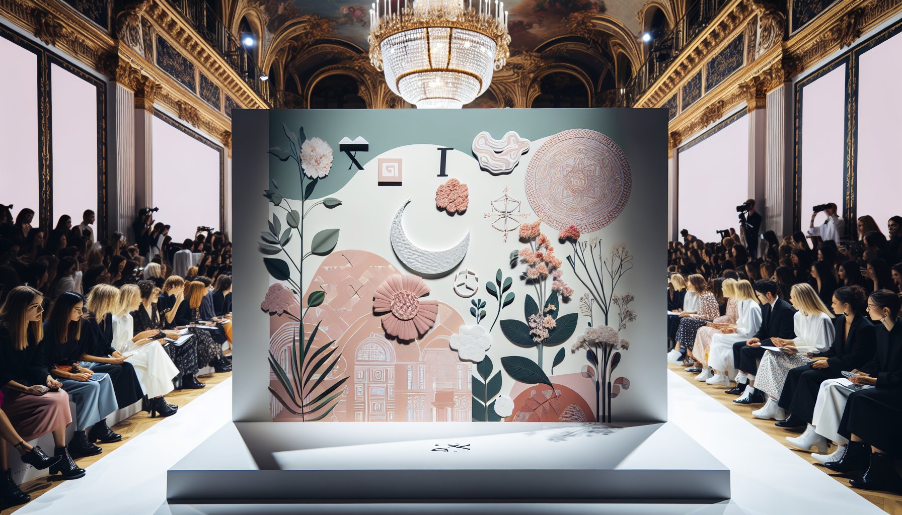 Sustainable scarves showcased at Unique Fashion Show Paris, highlighting eco-conscious fashion and transparency at Espace Cannelle.