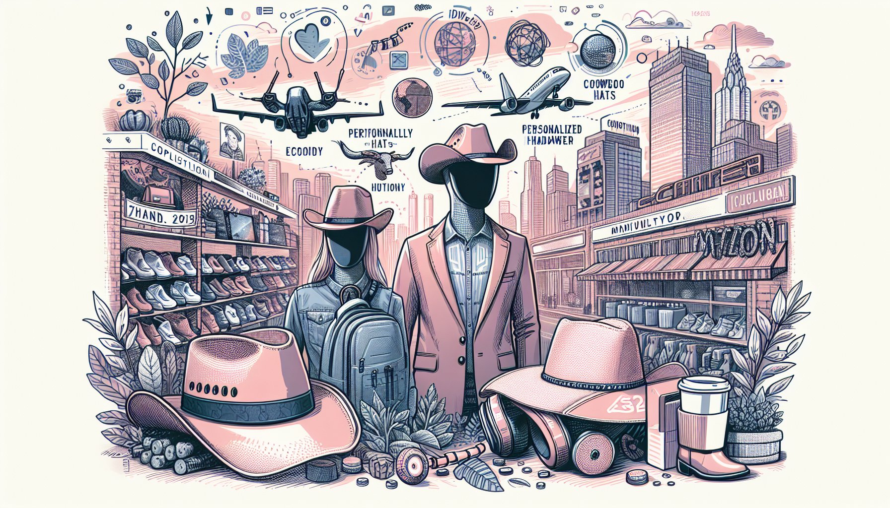Top 10 hat trends for 2025 featuring eco-friendly styles, cowboy hats revival, personalized designs, and tech-infused fashion.