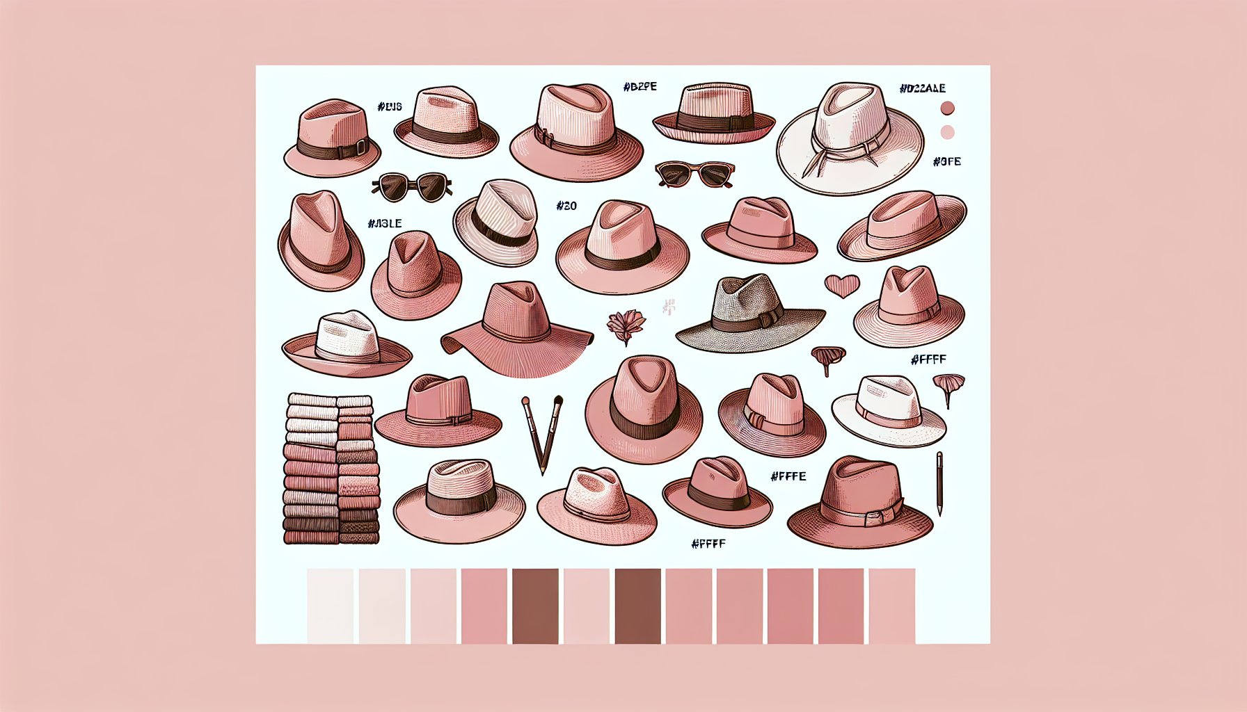 Guide to hat types featuring beanies and fedoras at Espace Cannelle.