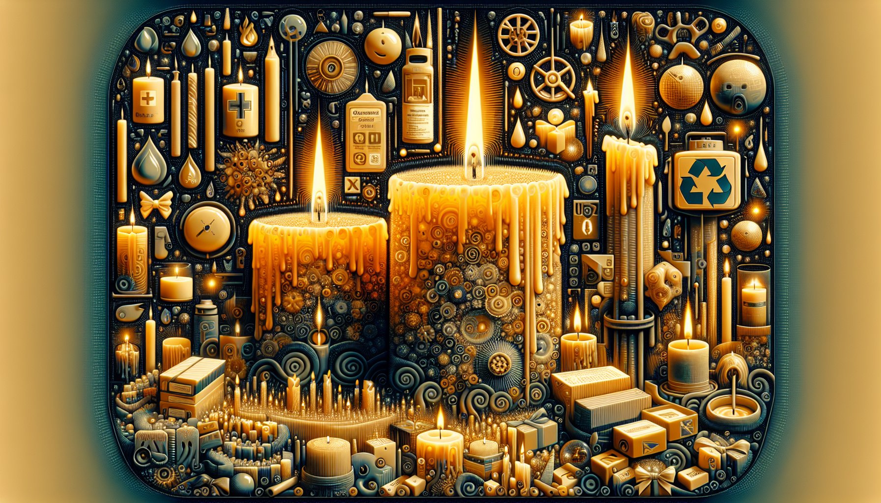 Candle safety tips highlighting sustainable materials, flameless LED options, and safe placement to avoid fire hazards.