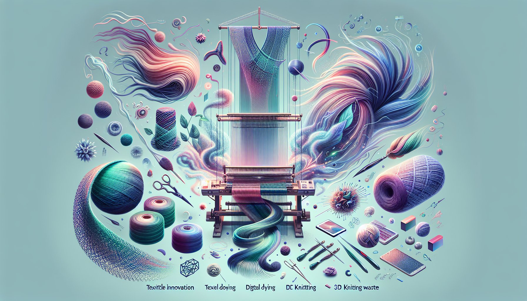 Explore textile innovation with sustainable fashion techniques like digital dyeing, 3D knitting, and upcycling waste for 2025.