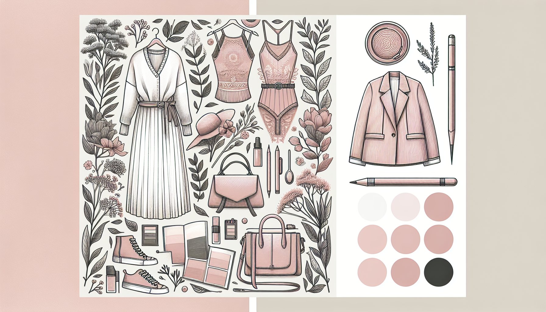 A curated capsule wardrobe showcasing sustainable fashion essentials, blending timeless elegance with cultural influences for personalized style.