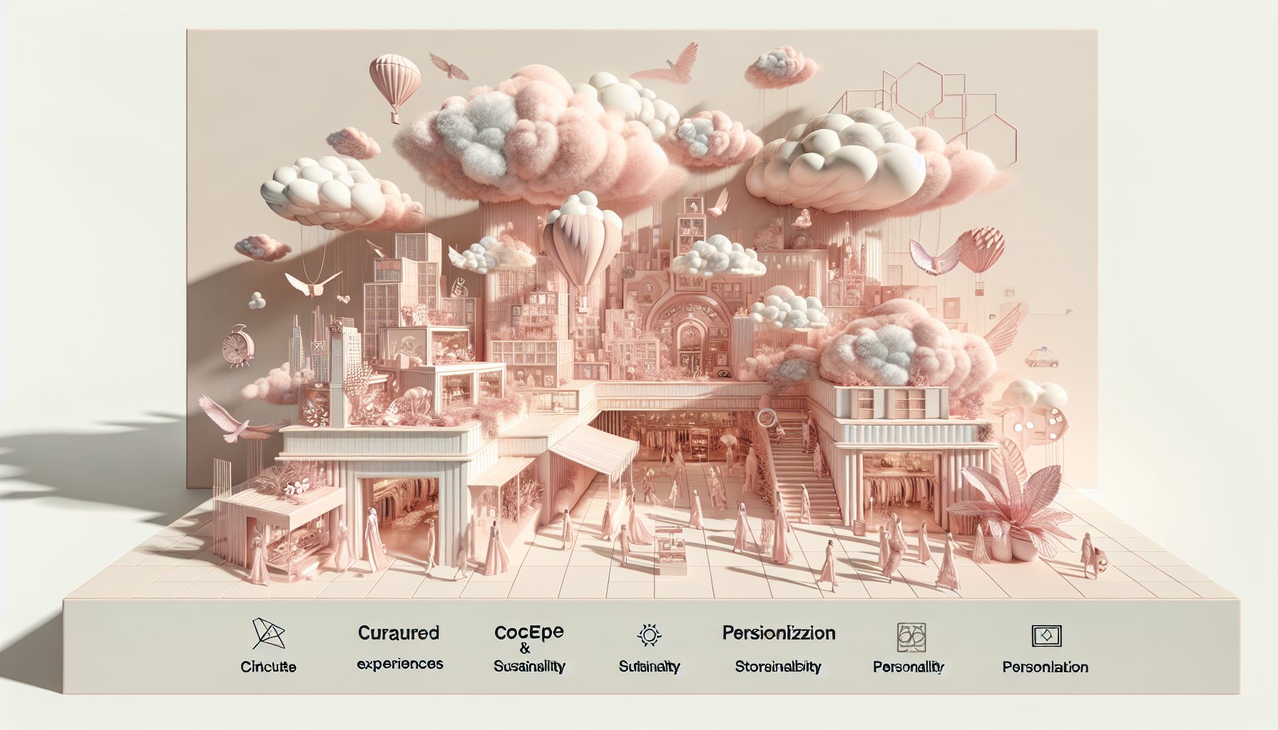 Curated experiences in luxury fashion concept stores blend immersive storytelling, sustainability, and personalized retail.