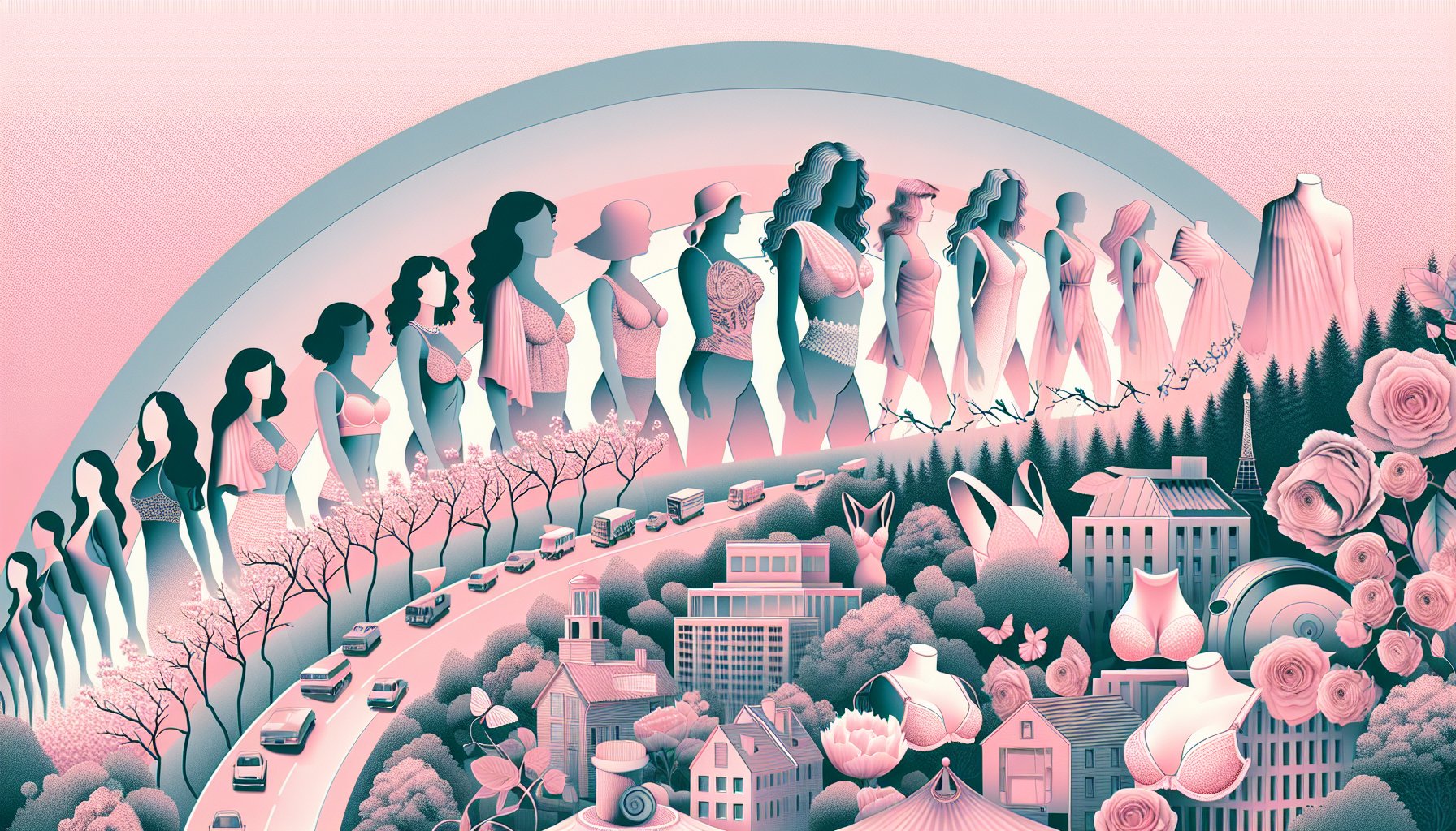 Women's tops evolution reflecting fashion history, societal shifts, and sustainable trends in women's fashion liberation.