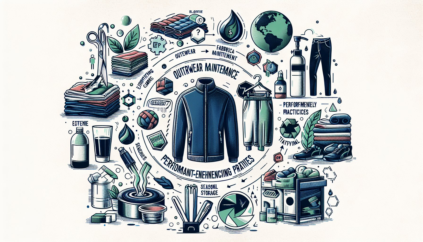 Tips for outerwear care, including fabric maintenance, eco-friendly practices, performance treatments, and seasonal storage.