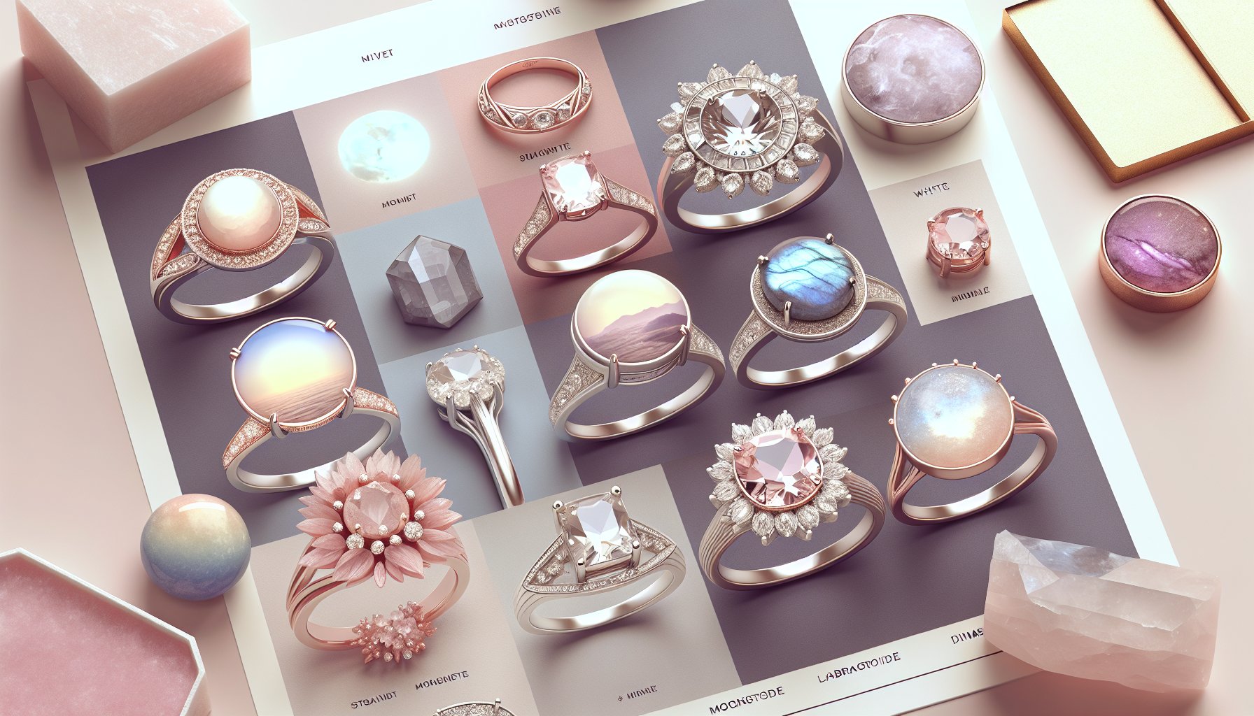 Top 12 engagement ring styles for 2025 featuring personalized designs, sustainable jewelry, celestial motifs, and unconventional gemstones.