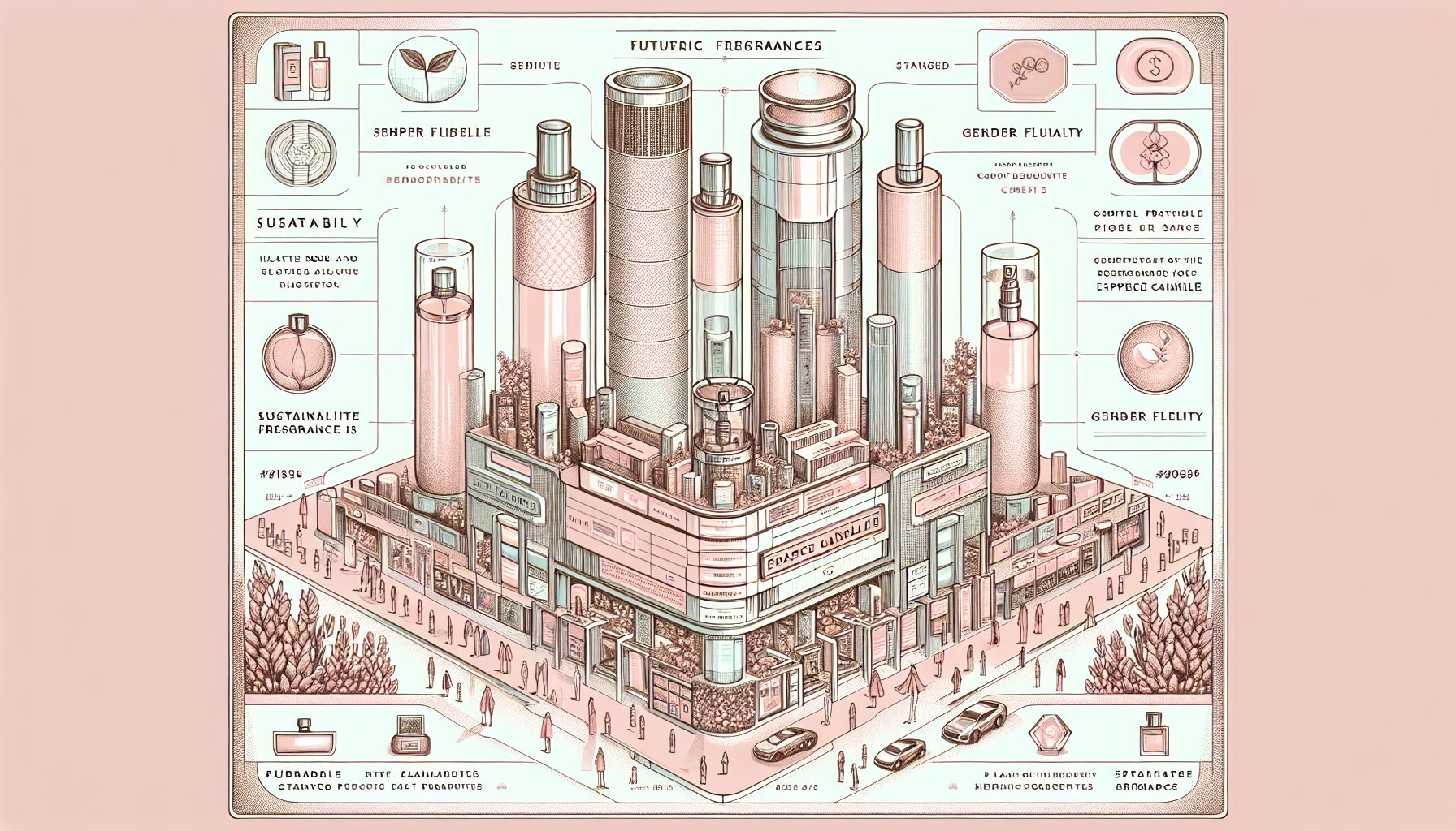 Top 10 trending fragrances of 2025 highlighting sustainable scents, gender fluidity, digital innovations, and Espace Cannelle.
