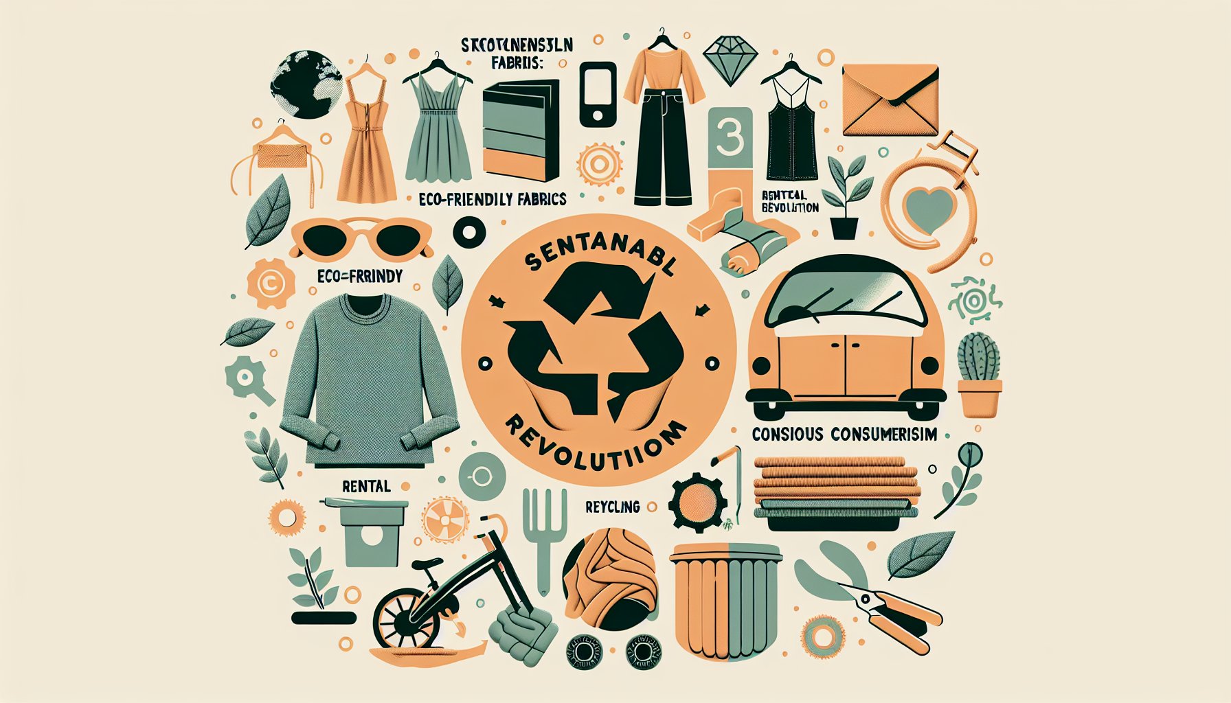 Nine sustainable fashion trends for women in 2025 featuring eco-friendly fabrics, rental options, and upcycled clothing styles.