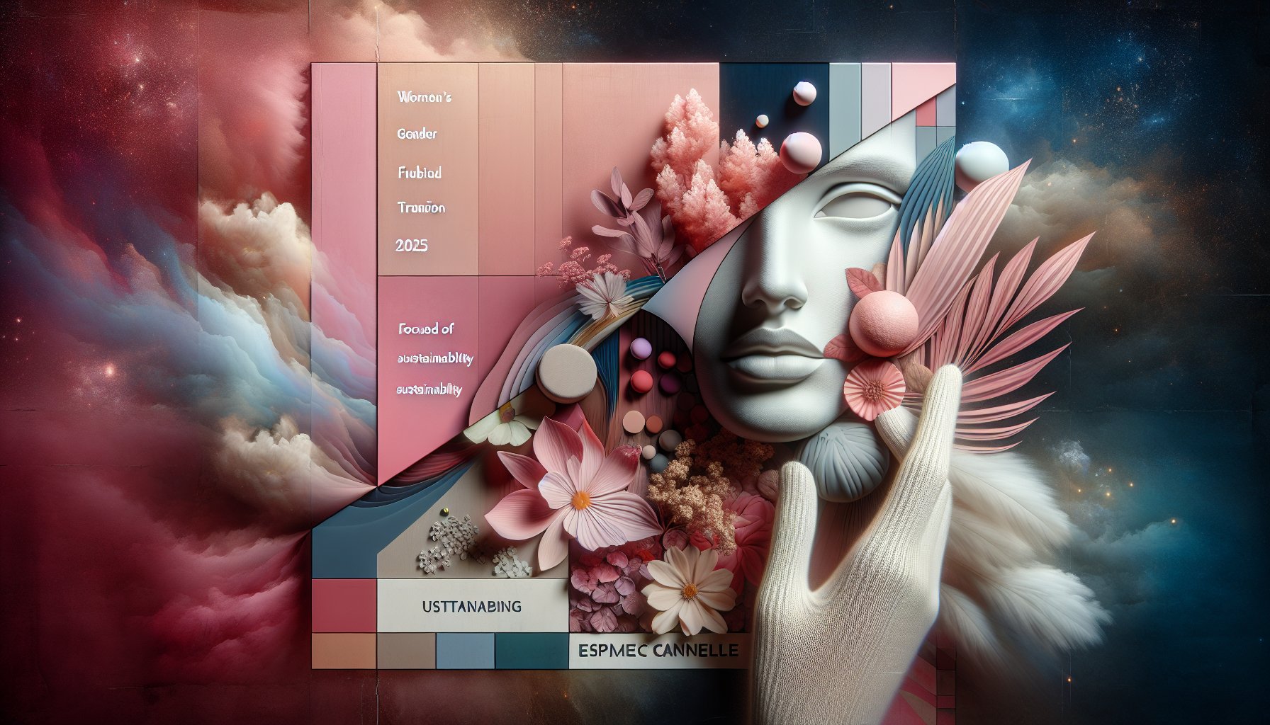 10 must-have women's fashion trends for 2025 featuring sustainable styles, gender-fluid designs, and bold colors at Espace Cannelle.