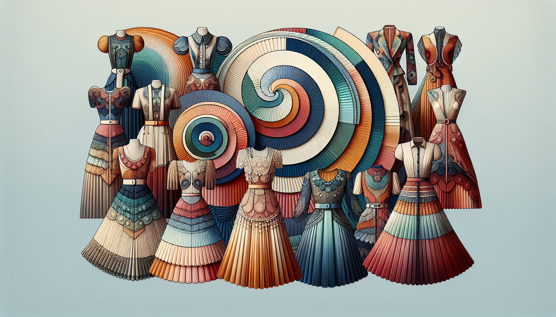 Vintage-inspired dresses in eco-conscious fabrics showcase sustainable fashion trends and inclusive styles for 2025.