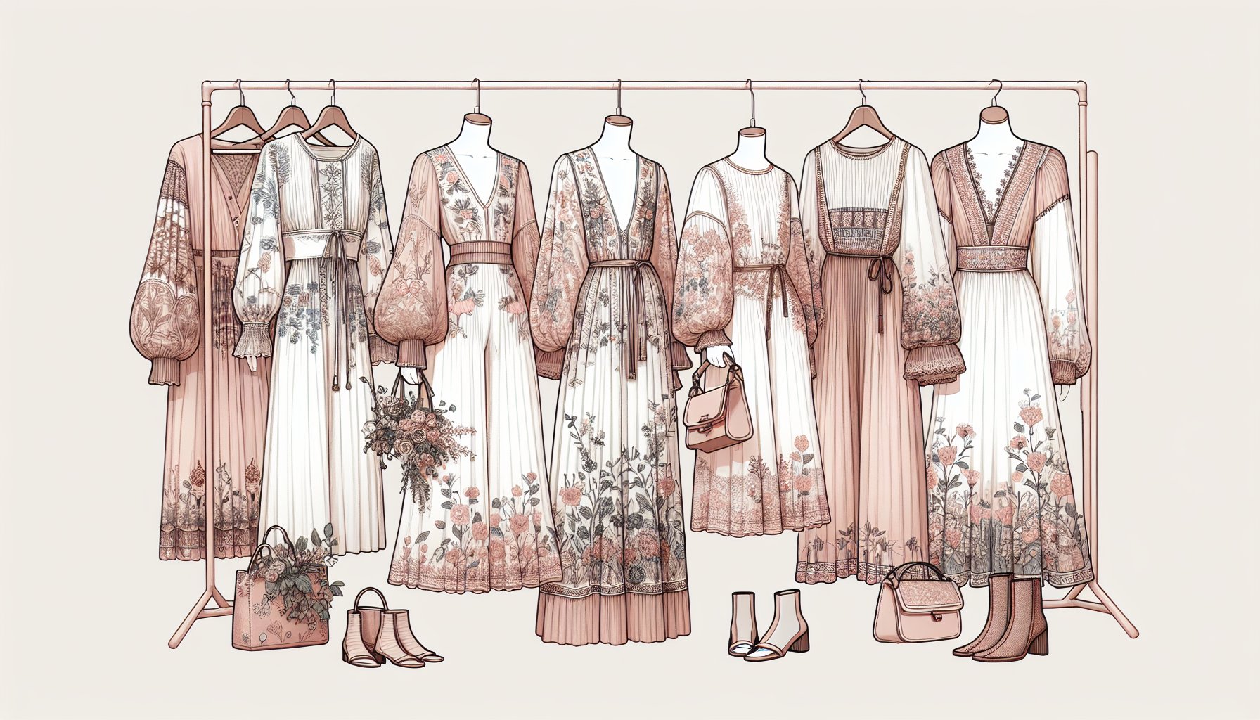 15 trendy dress styles for spring, featuring floral designs, sustainable fashion, and statement sleeves to elevate your wardrobe.