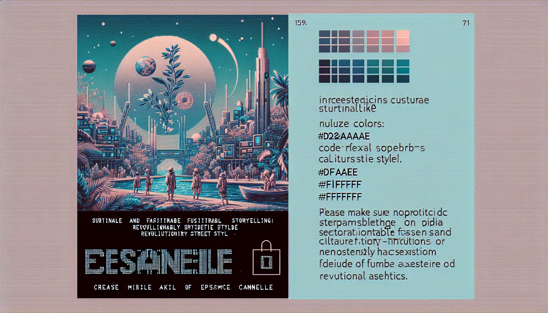 Vibrant street style showcasing bold colors and patterns, highlighting sustainable fashion and cultural storytelling at Espace Cannelle.